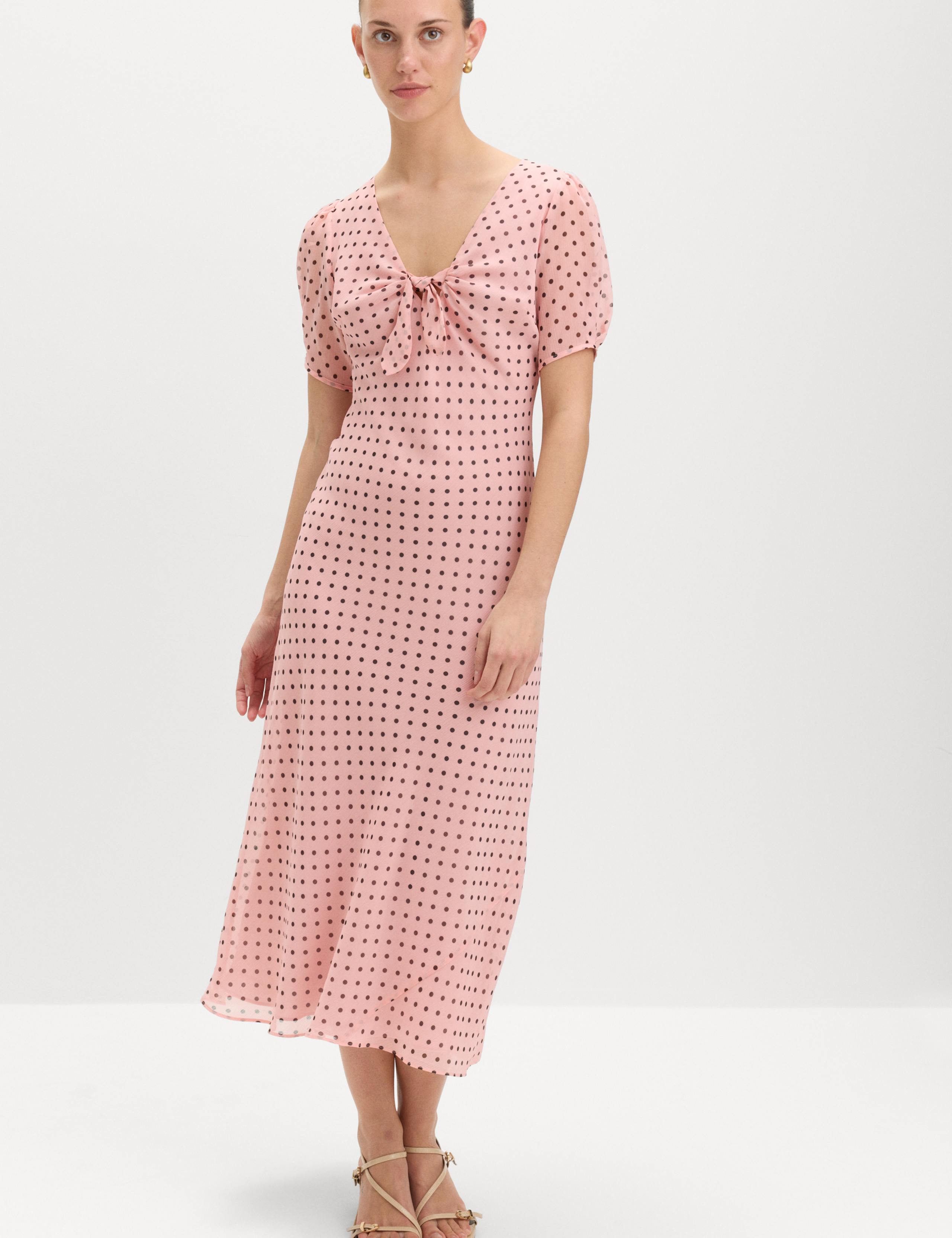 Polka Dot Puff Sleeve Midaxi Tea Dress 5 of 6