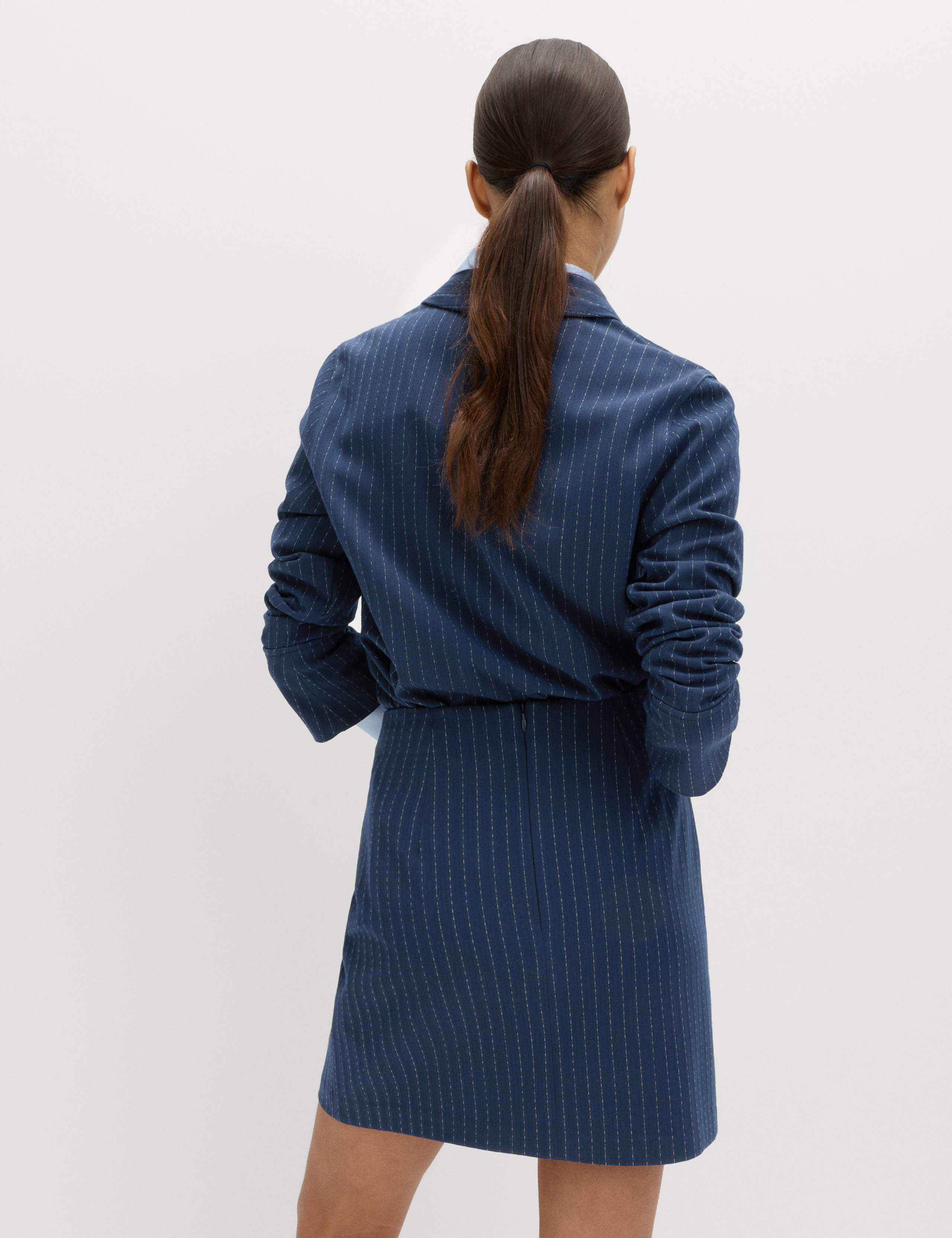 Pinstripe Mini Pencil Skirt 5 of 5