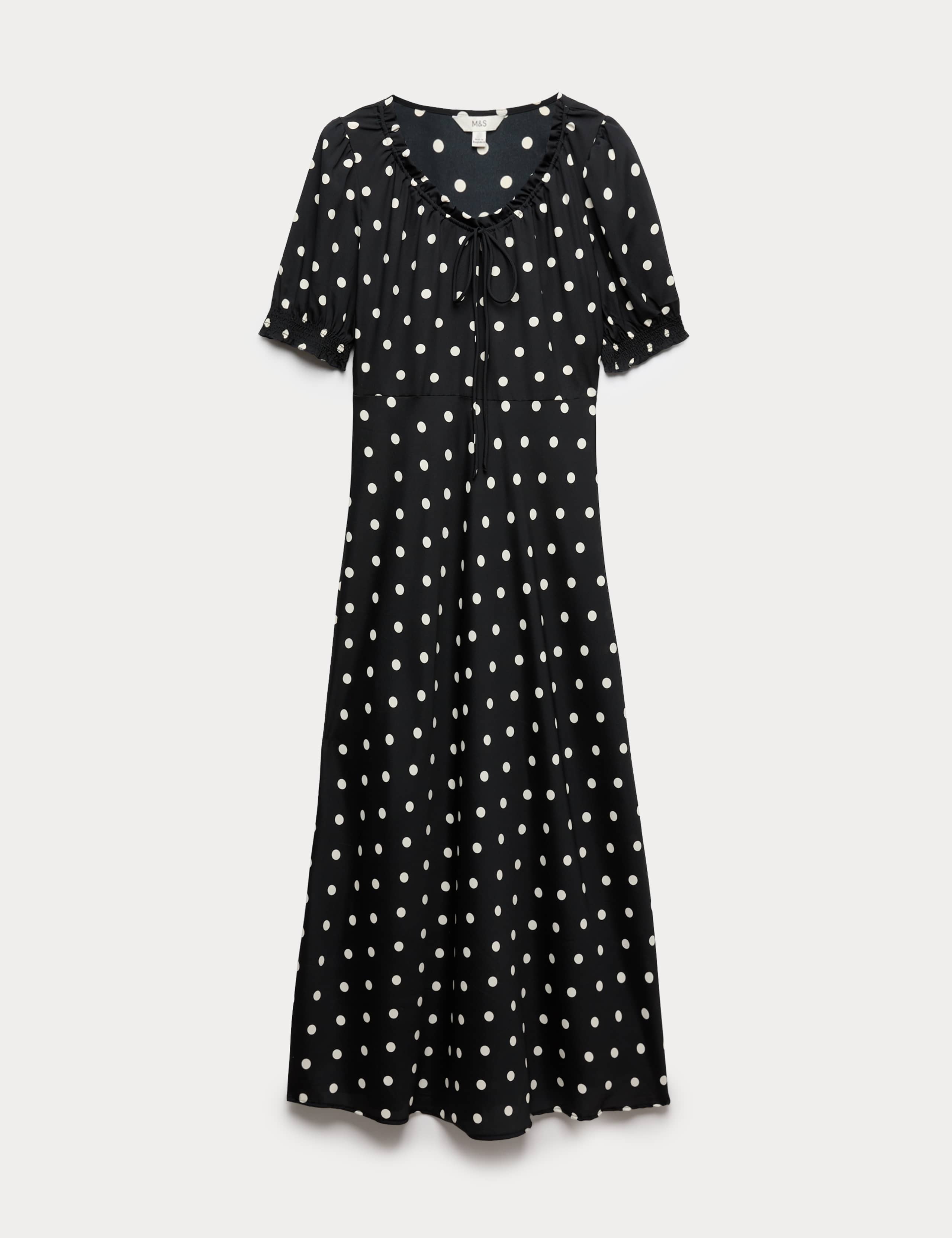 Ruched Midi Tea Dress 2 of 6