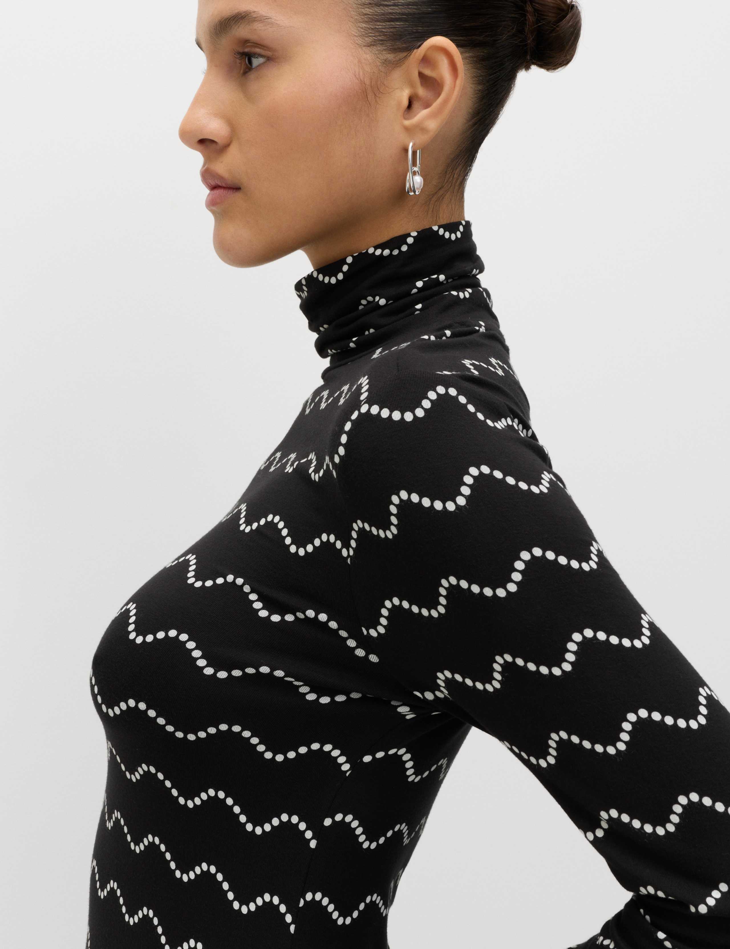 Jersey Printed High Neck Mini Skater Dress 5 of 6