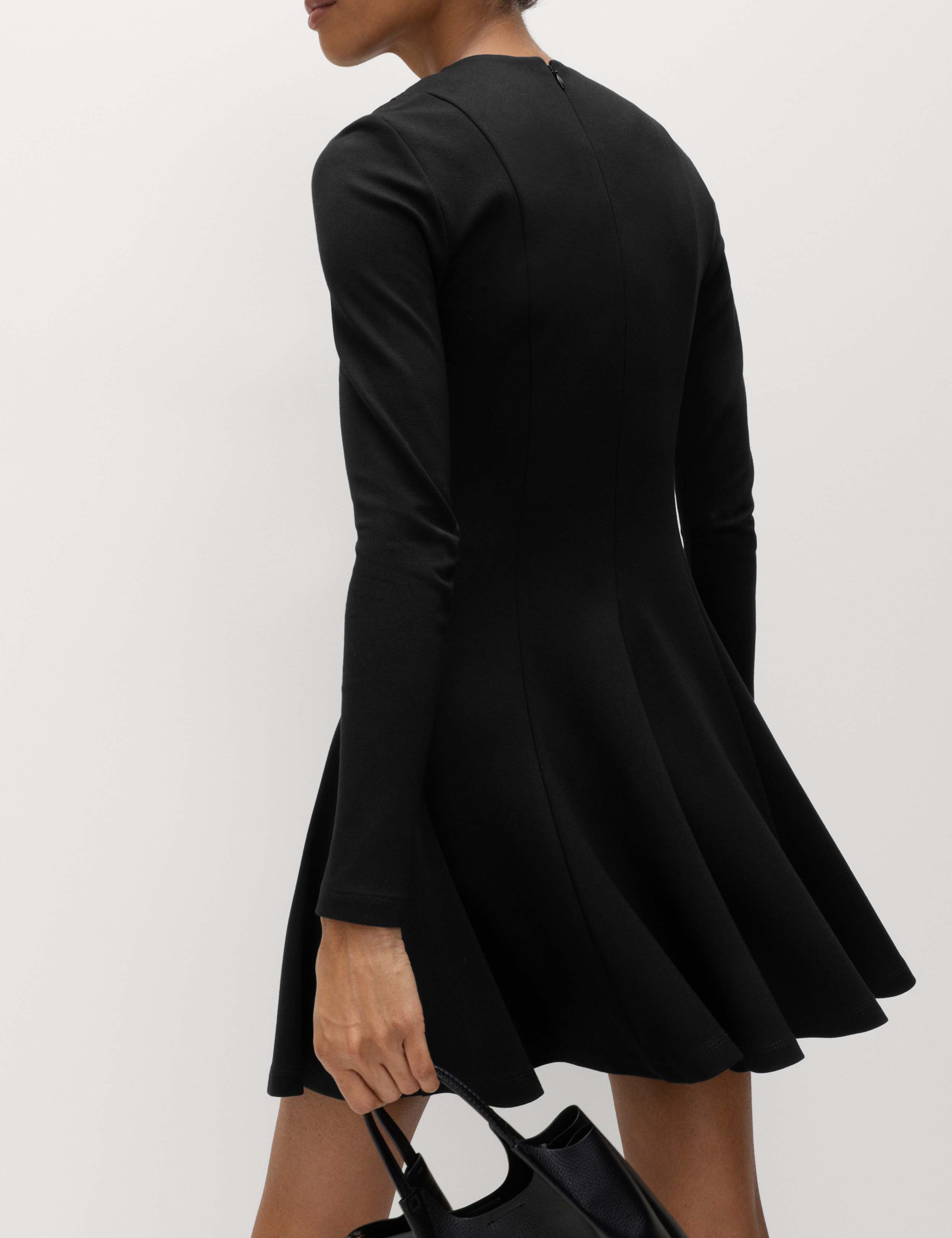 Jersey Crew Neck Mini Skater Dress 5 of 5