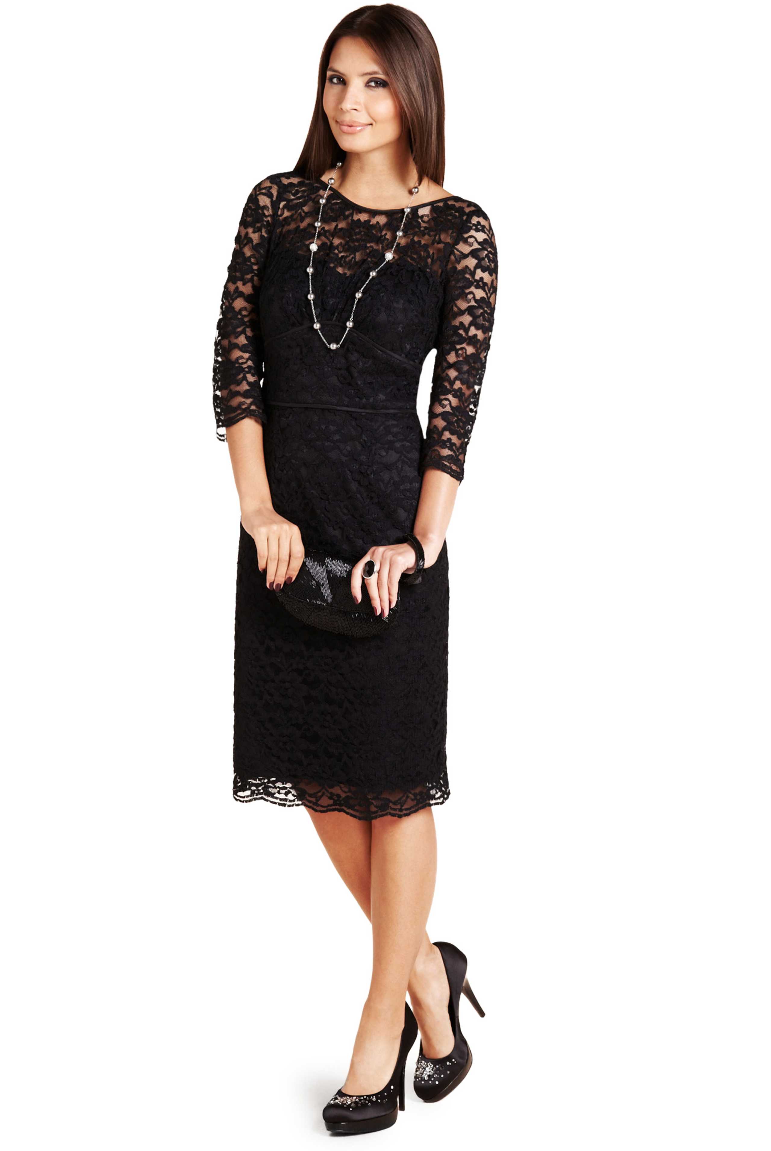 Floral Lace Shift Dress 1 of 2