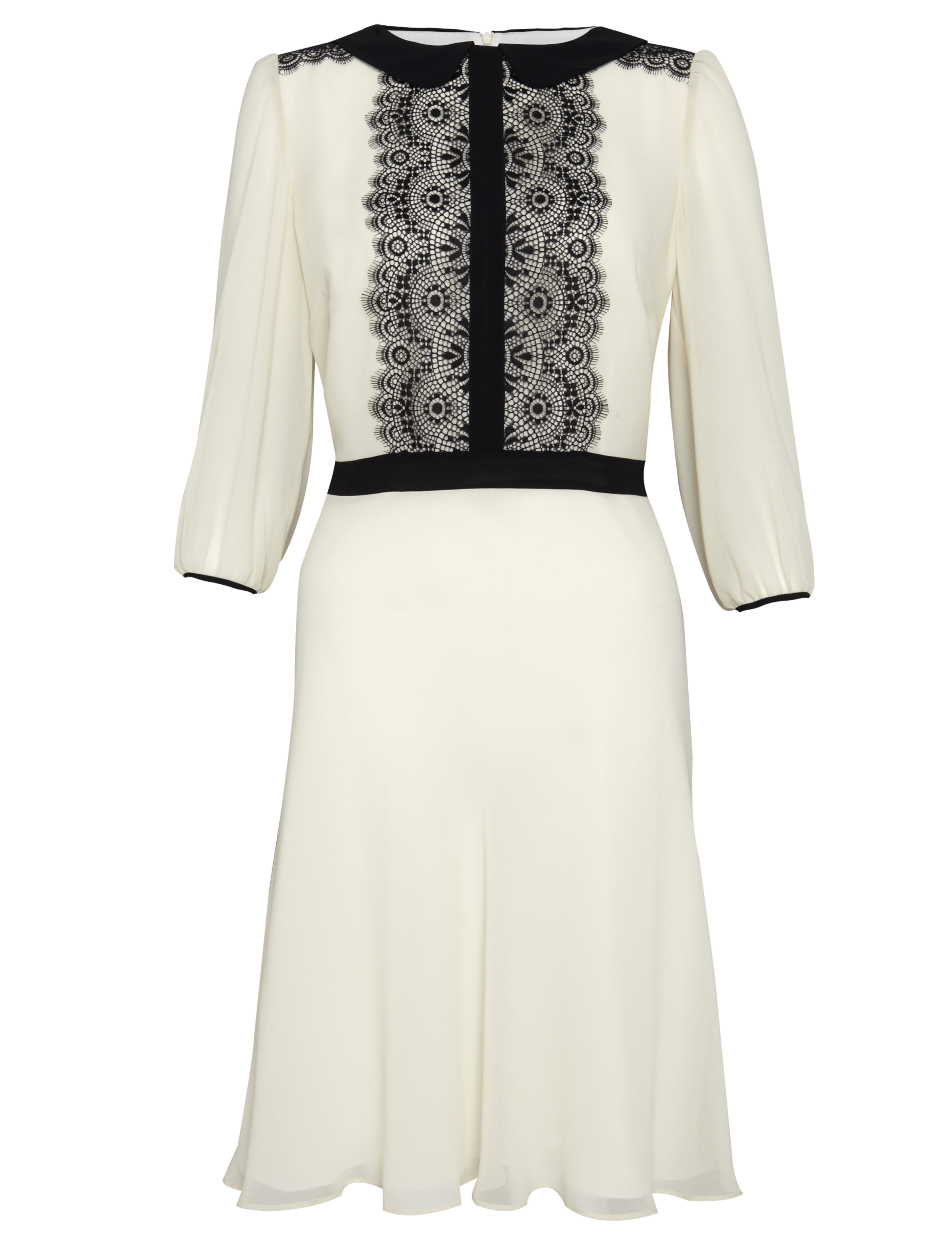 Lace Chiffon Skater Dress 2 of 7