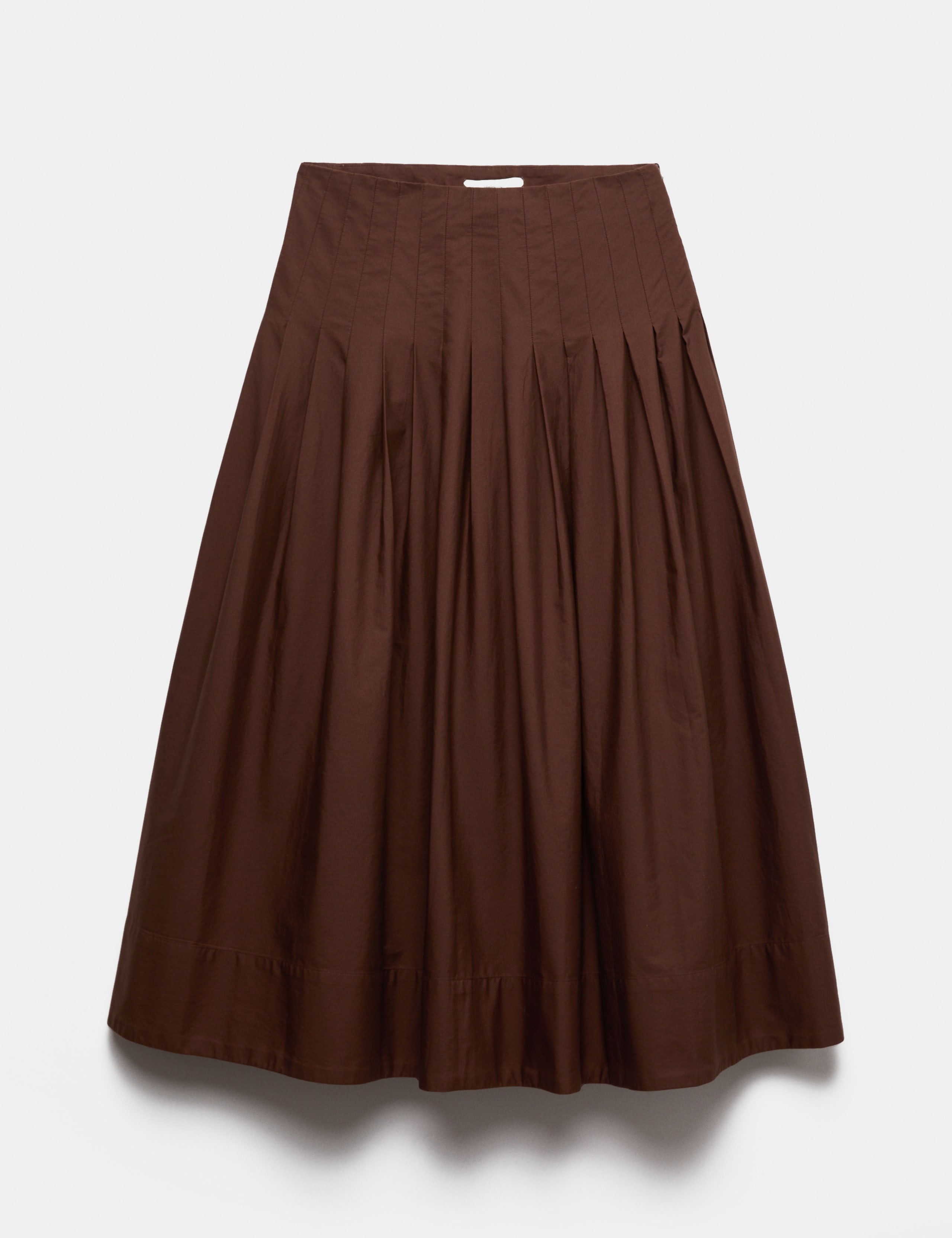 Pure Cotton Pintuck Midi Skirt 2 of 6
