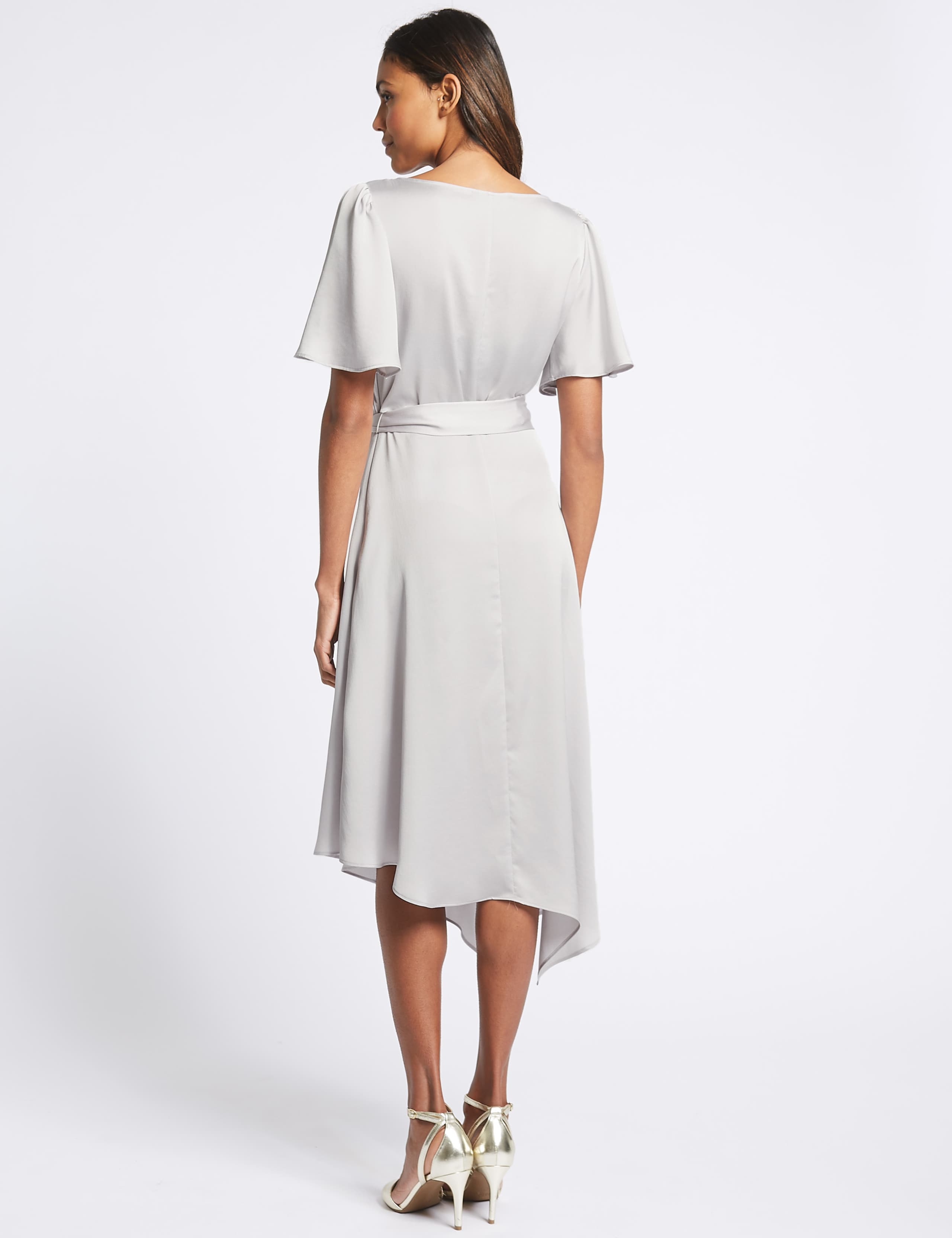 Satin Asymmetric Tunic Maxi Dress 5 of 6