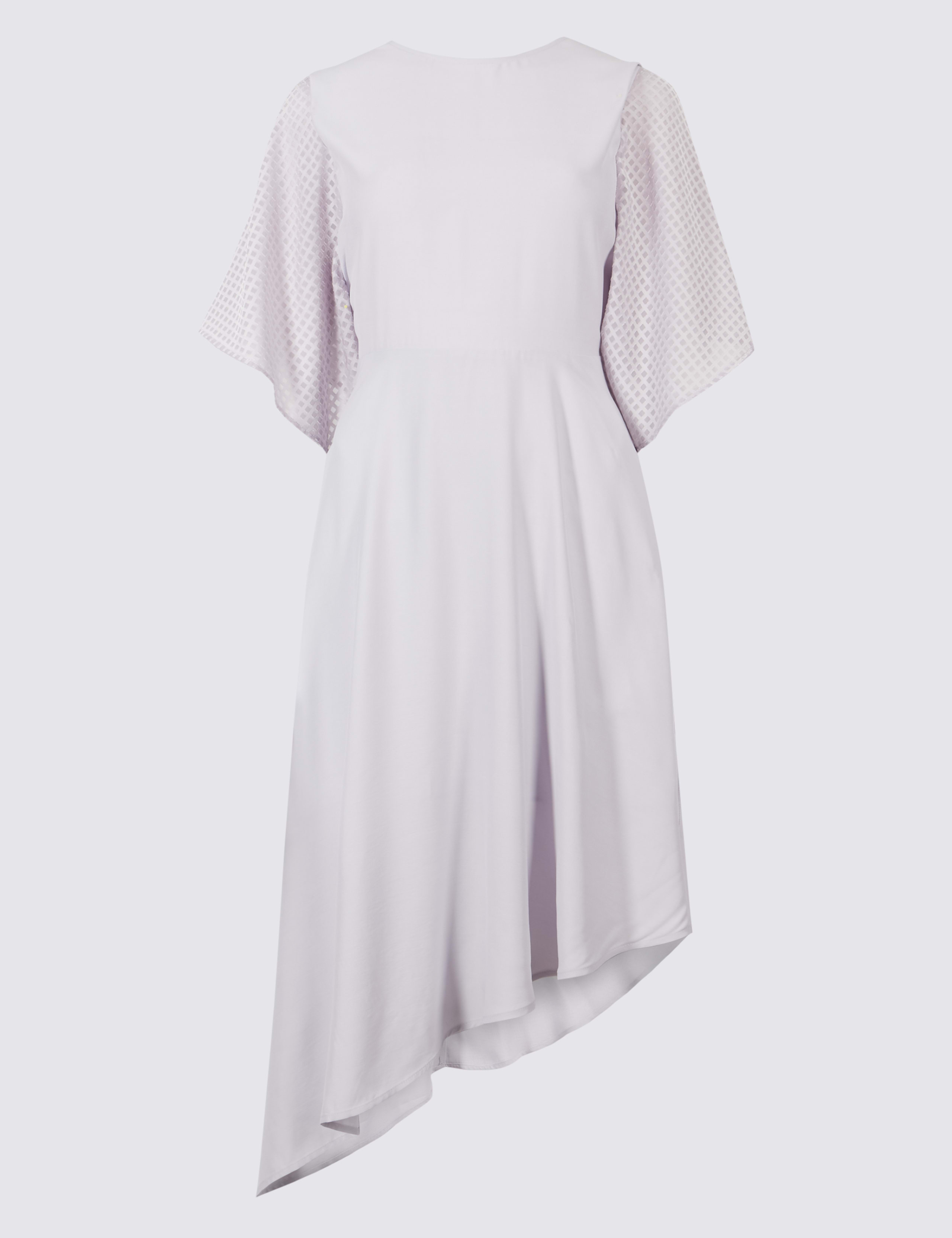 Asymmetric Half Sleeve Tunic Midi Dress 2 of 5