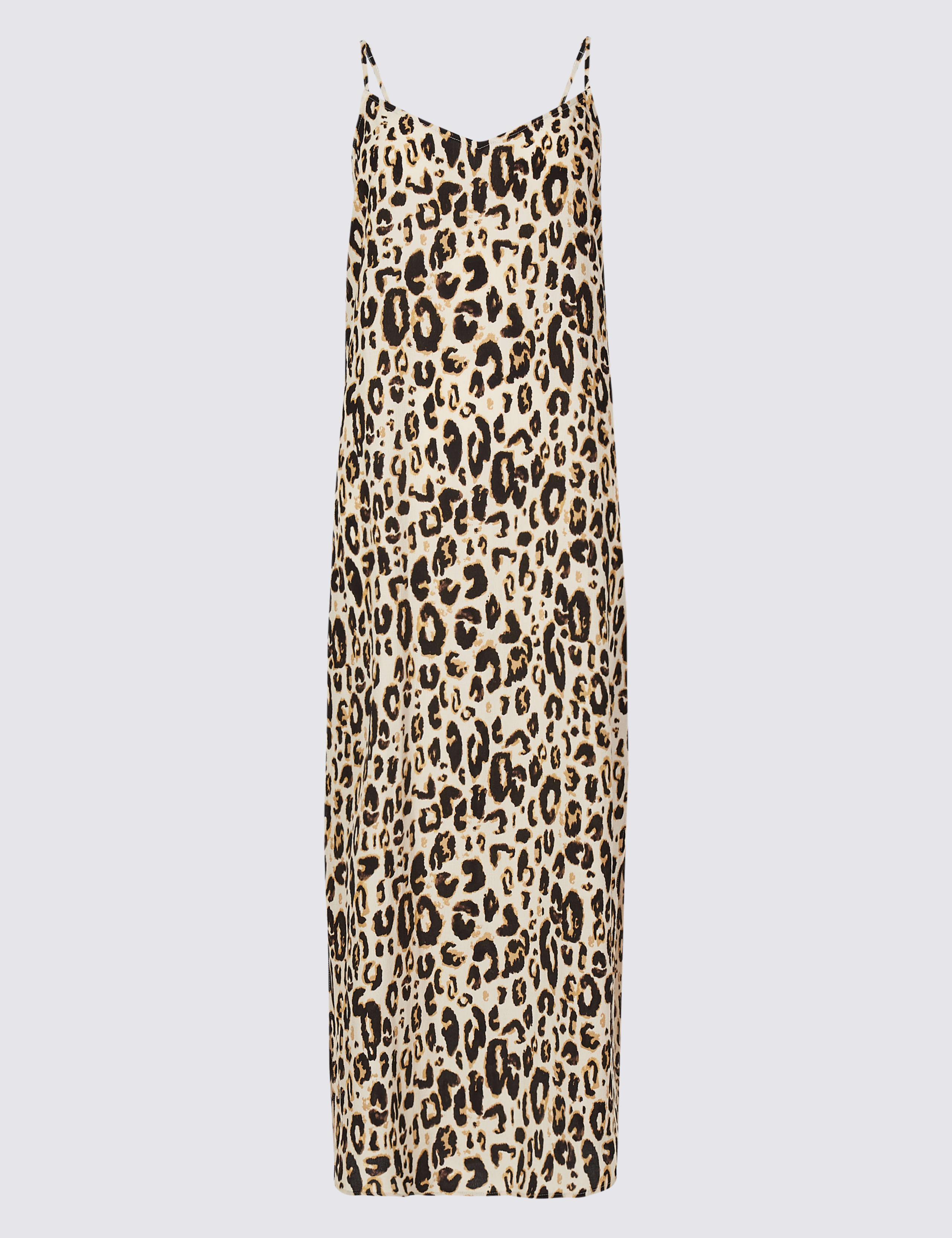 Animal Print Slip Midi Dress 2 of 4