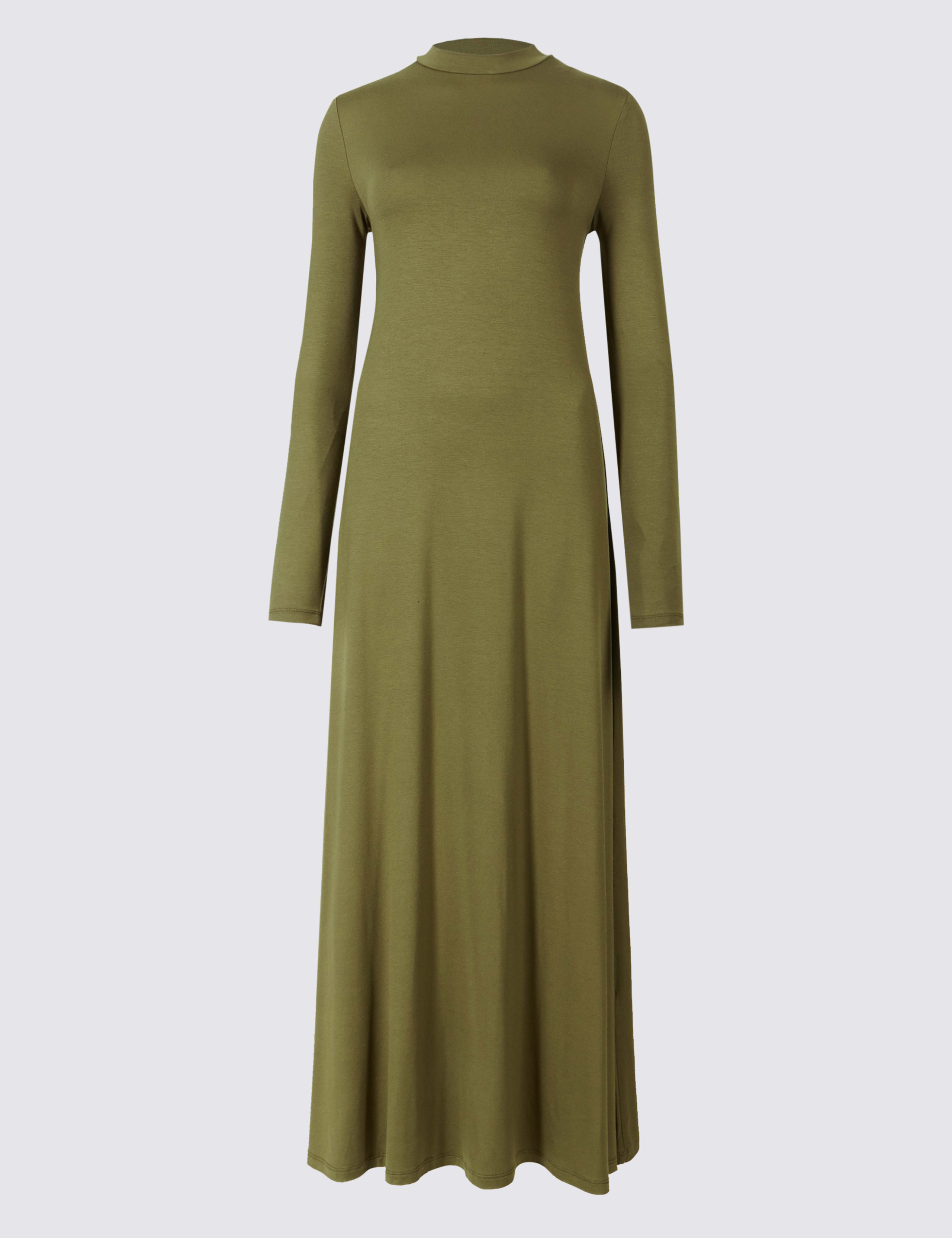 Jersey Turtle Neck Maxi Dress 2 of 4