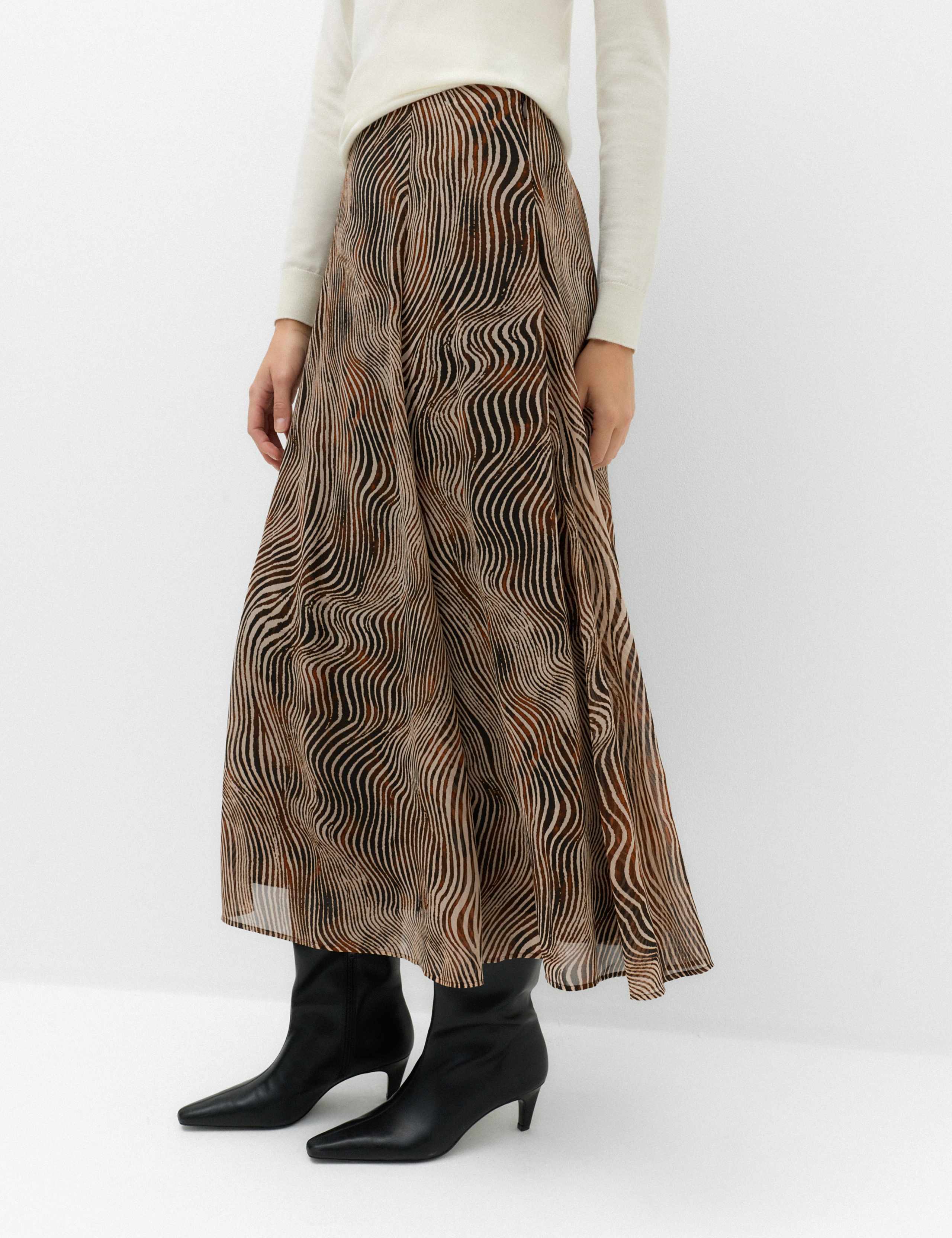 Animal Print Midi Circle Skirt 4 of 6