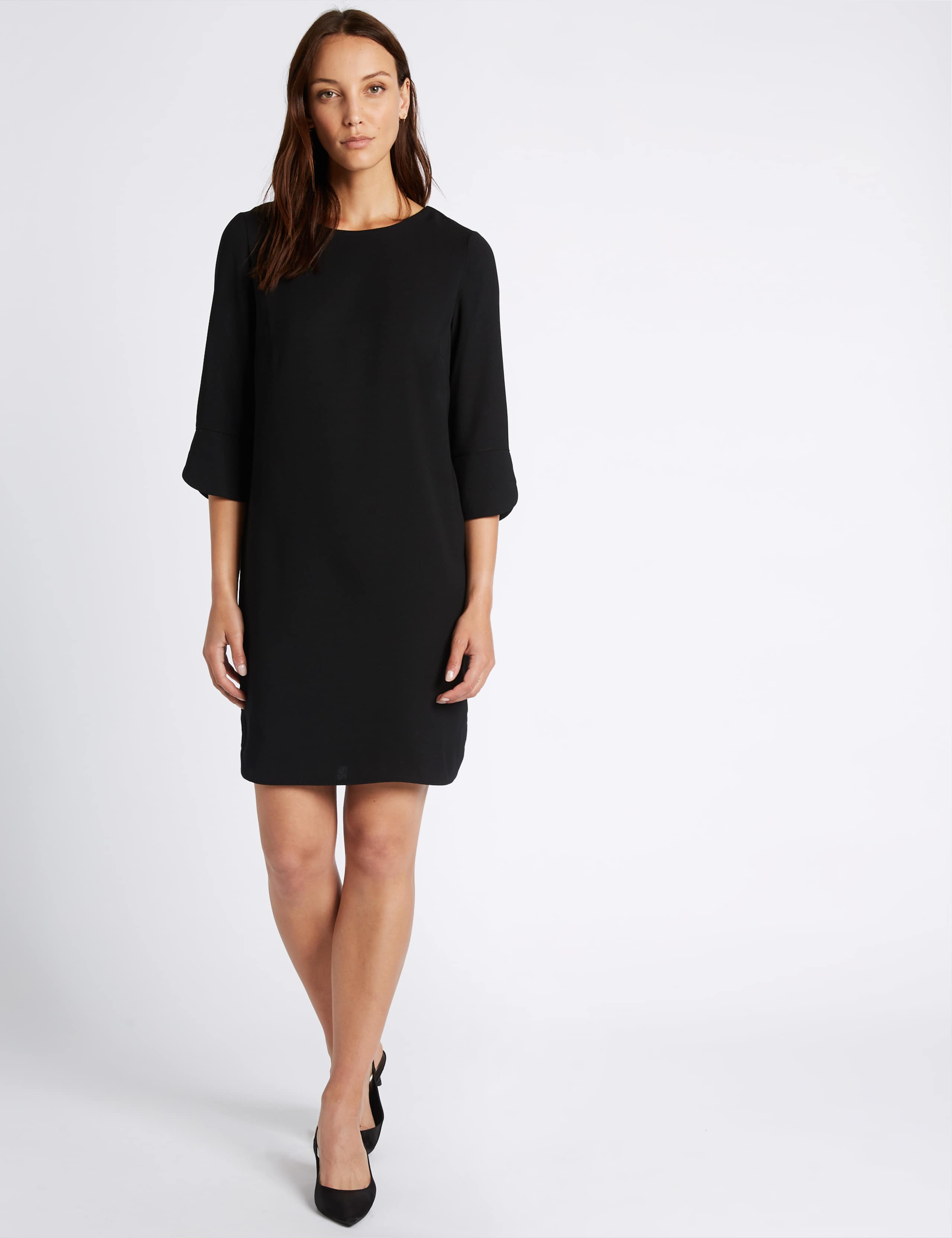 Bar Back 3/4 Sleeve Tunic Dress 1 of 6