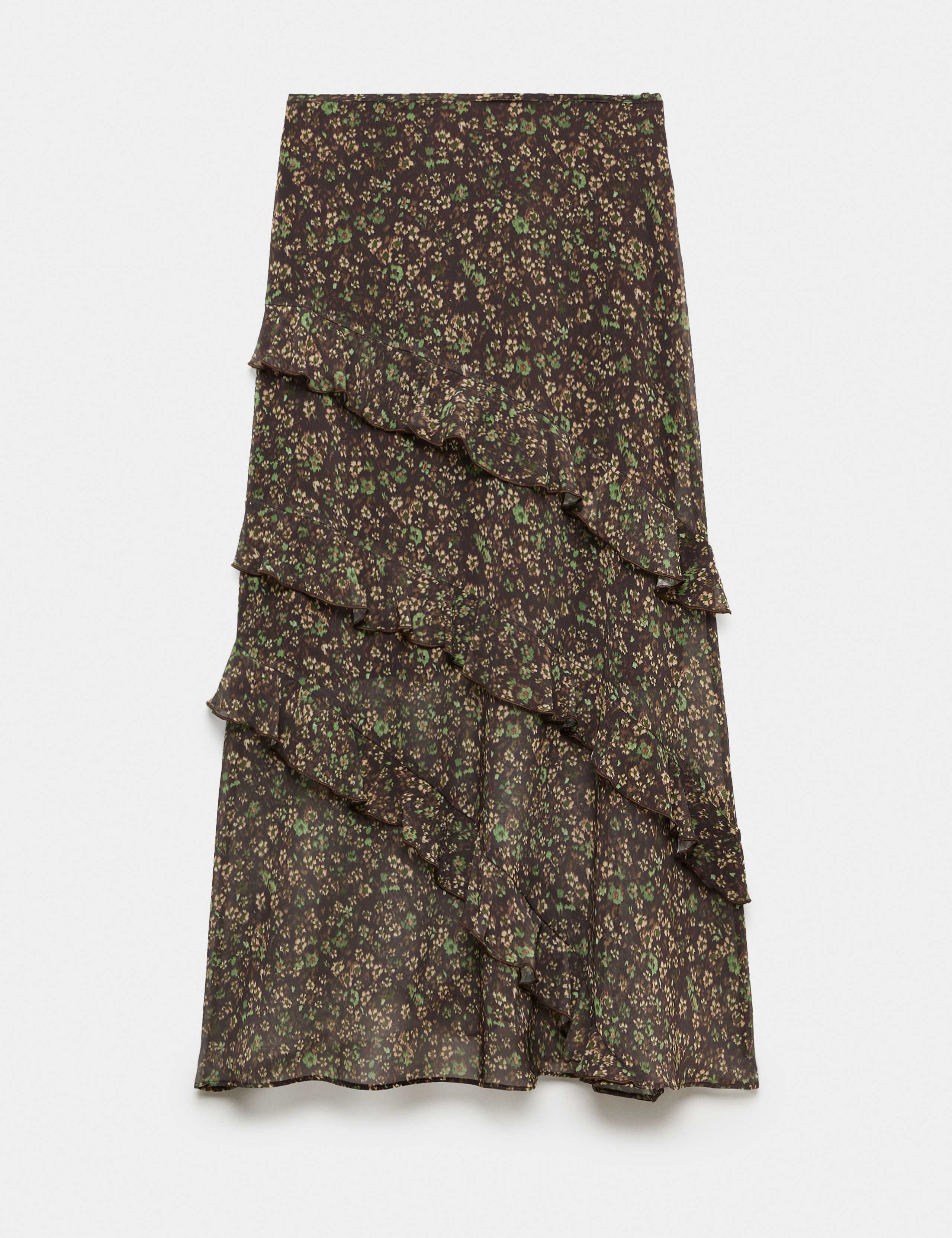 Floral Midi Tiered Skirt 1 of 1