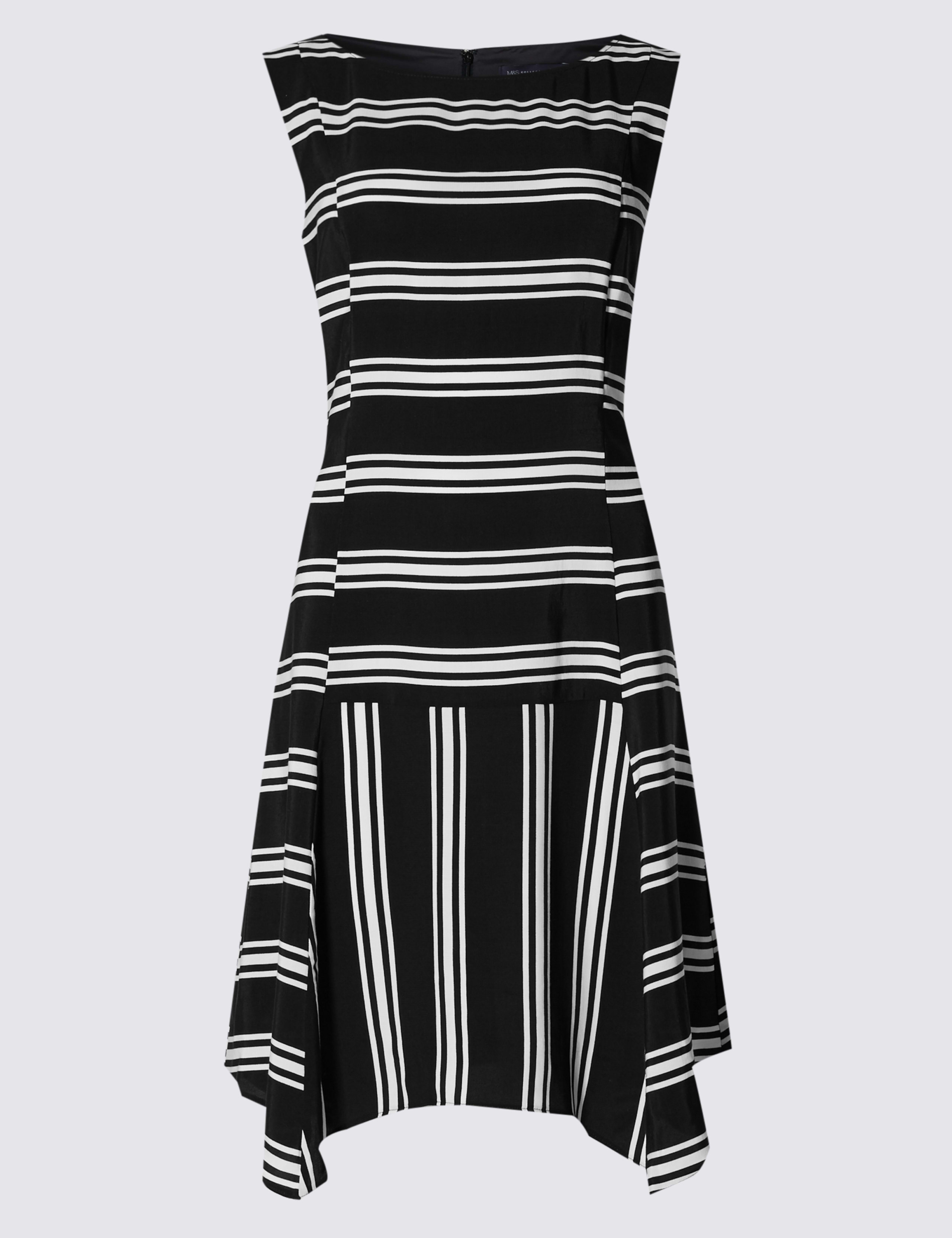 PETITE Striped Peplum Dress 2 of 3