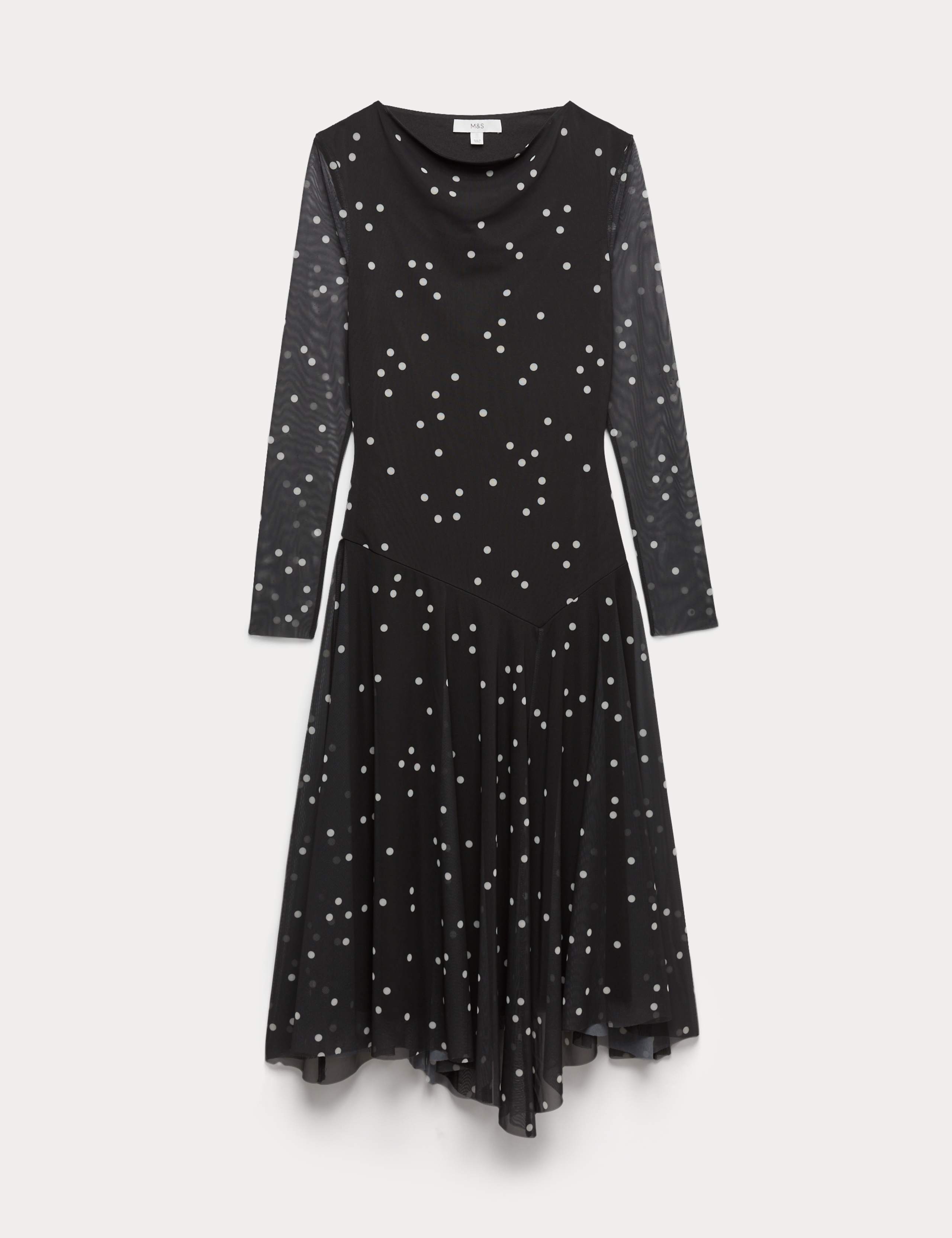 Printed Cowl Neck Midaxi Skater Dress 2 of 5