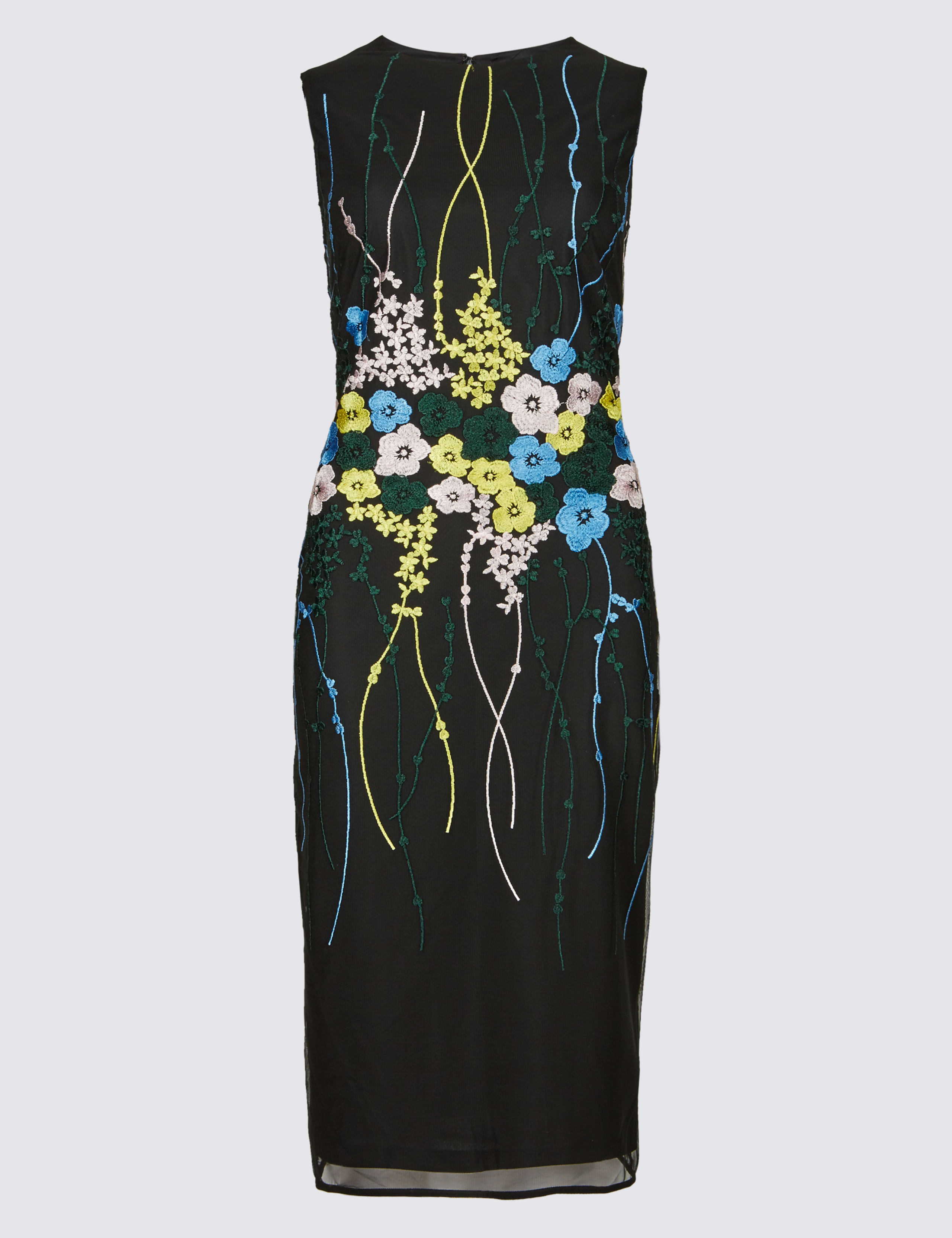 Floral Embroidered Bodycon Dress 2 of 6