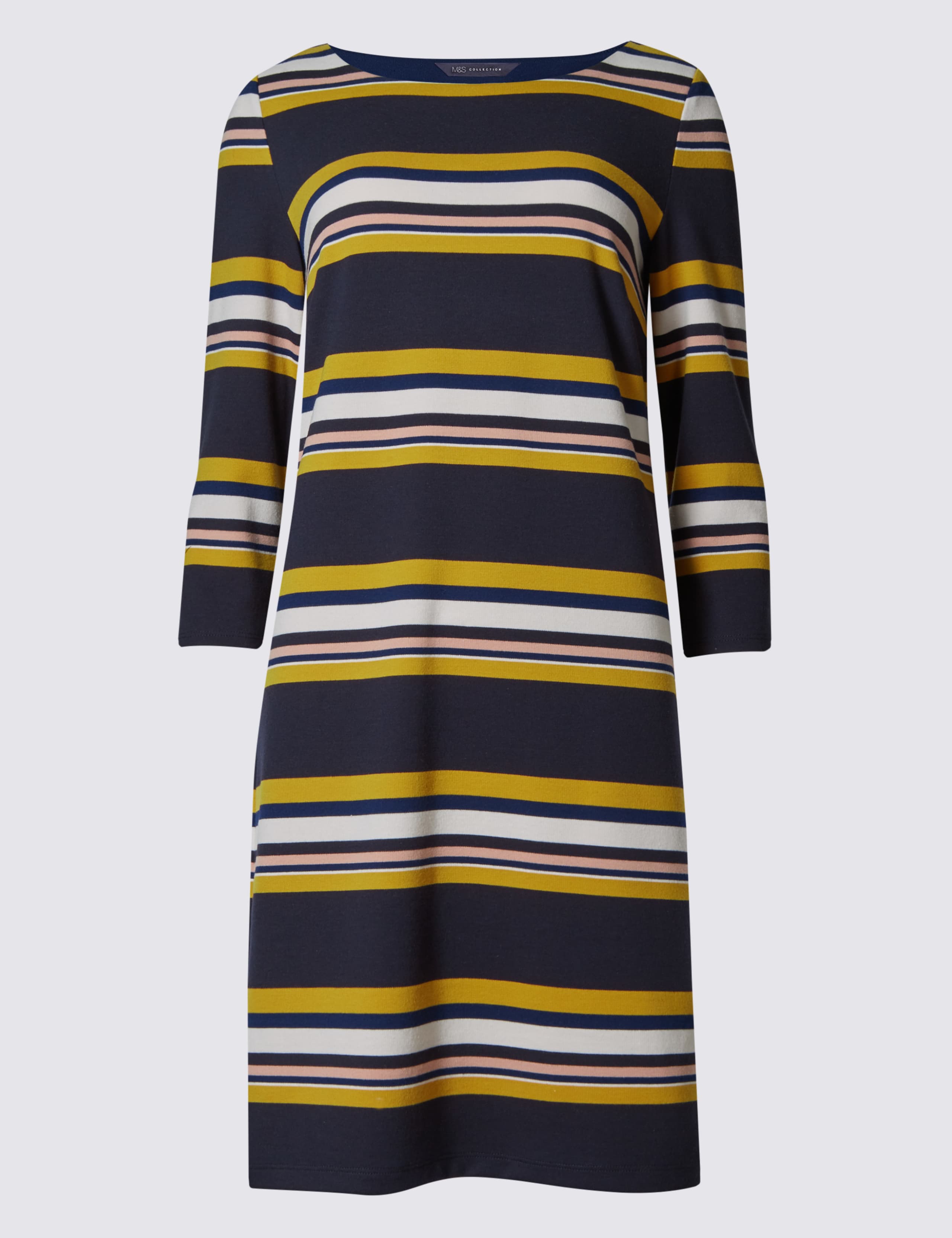 Multi Stripe 3/4 Sleeve Tunic 1 of 2