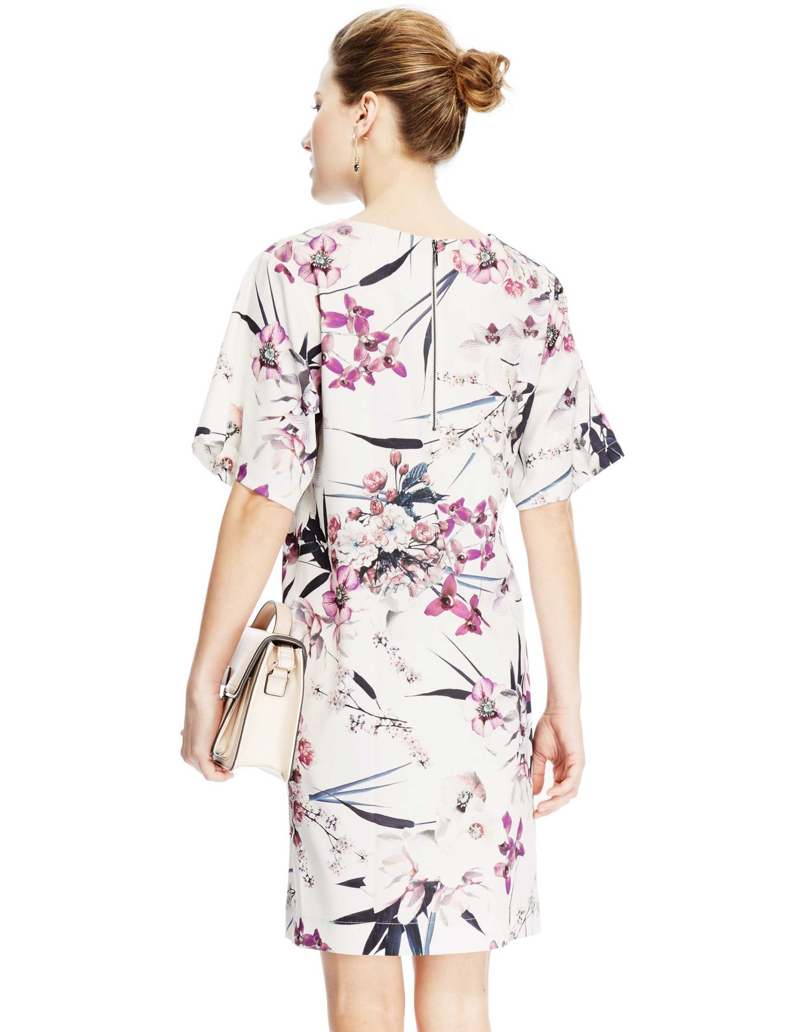 Oriental Floral Kimono Tunic Dress 3 of 3