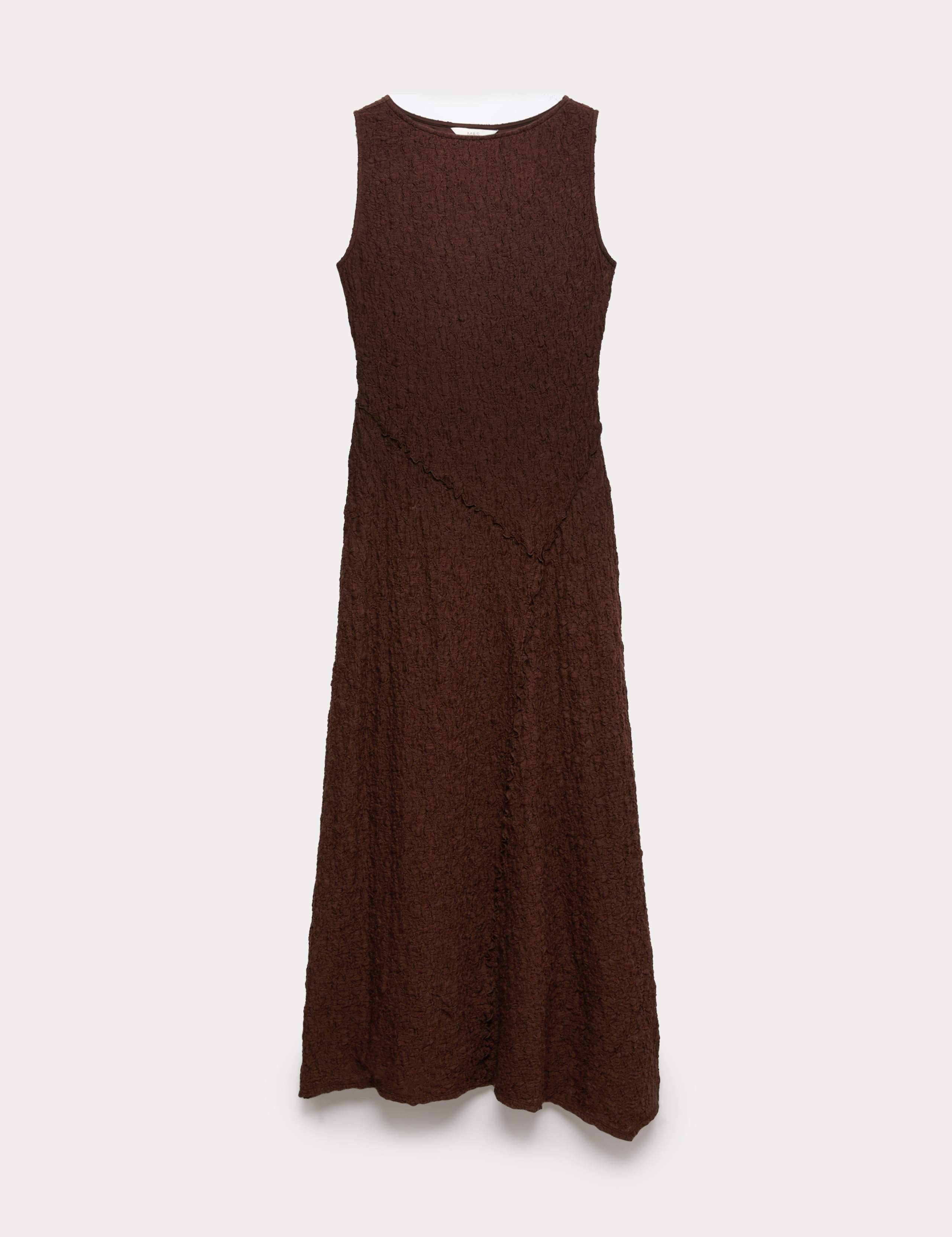 Cotton Rich Textured Midaxi Column Dress 2 of 6