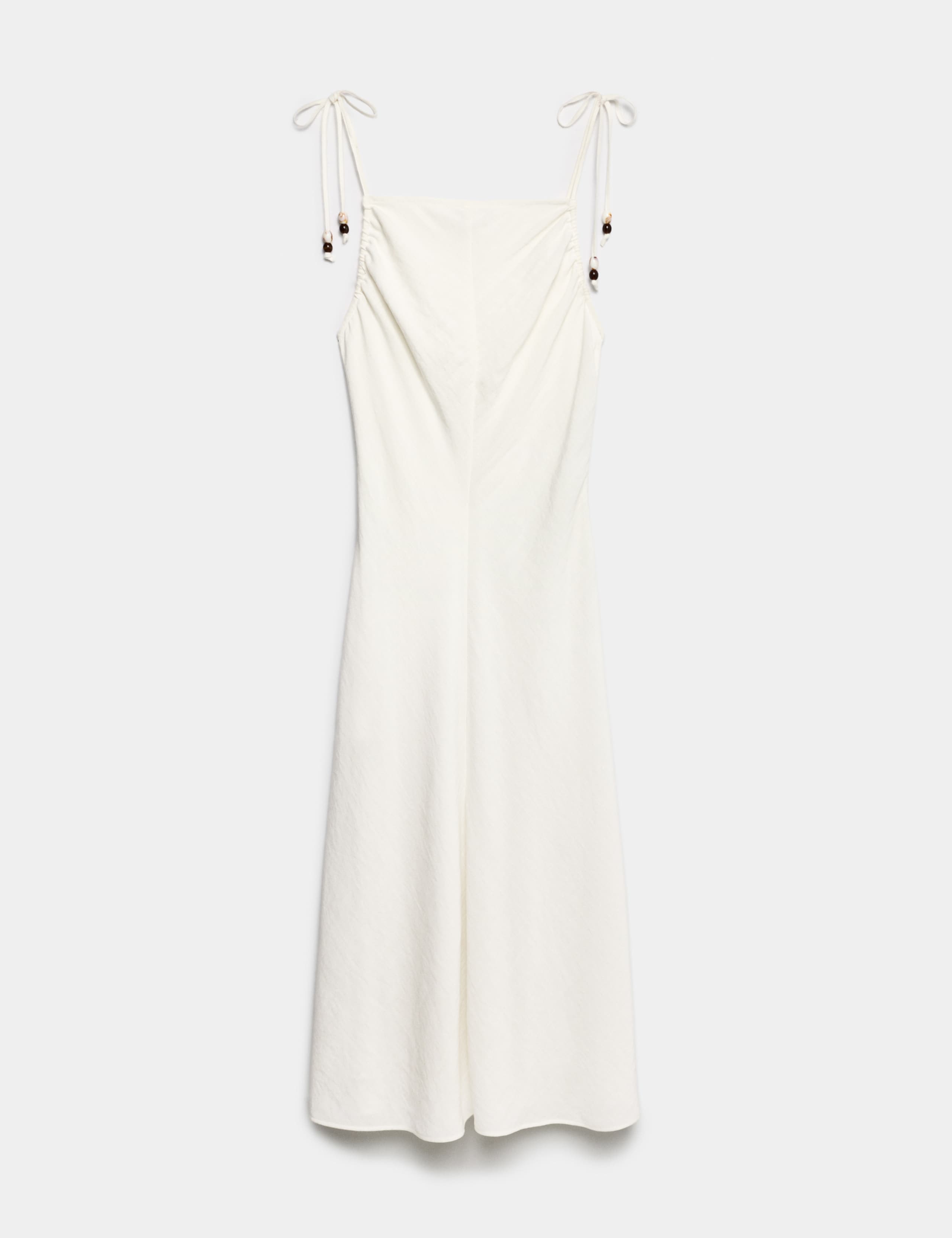 Beaded Square Neck Strappy Midi Column Dress 2 of 6
