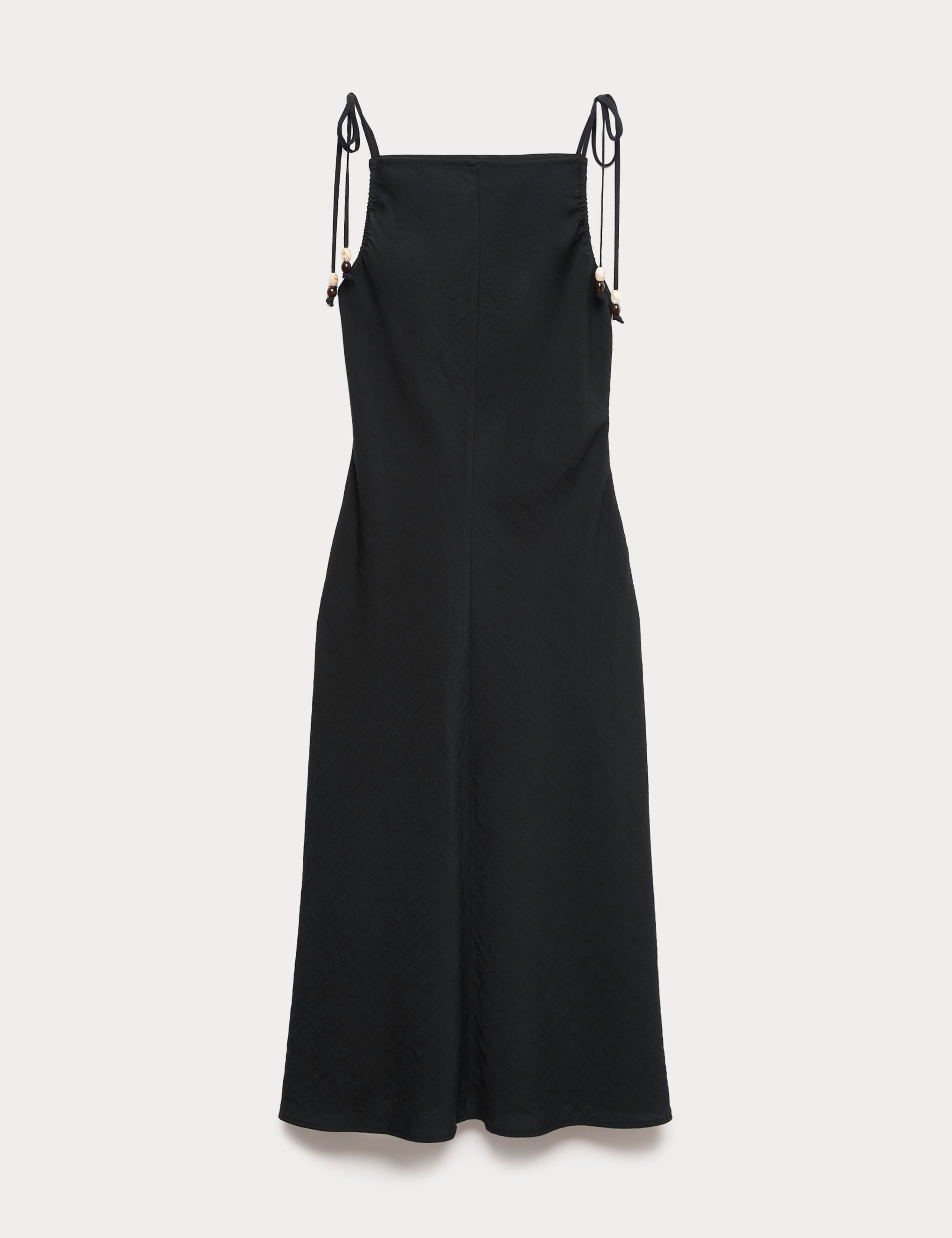 Beaded Square Neck Strappy Midi Column Dress 2 of 7