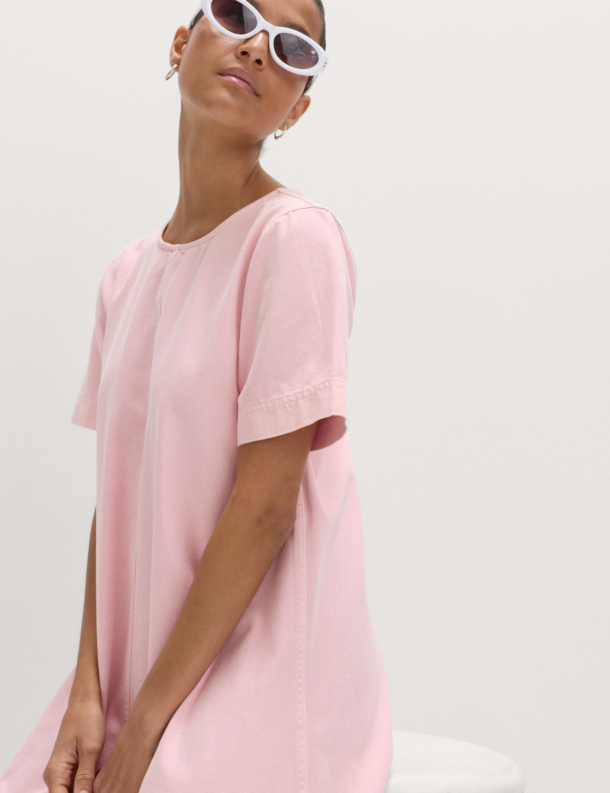 Pure Cotton Denim Mini T-Shirt Dress 6 of 6