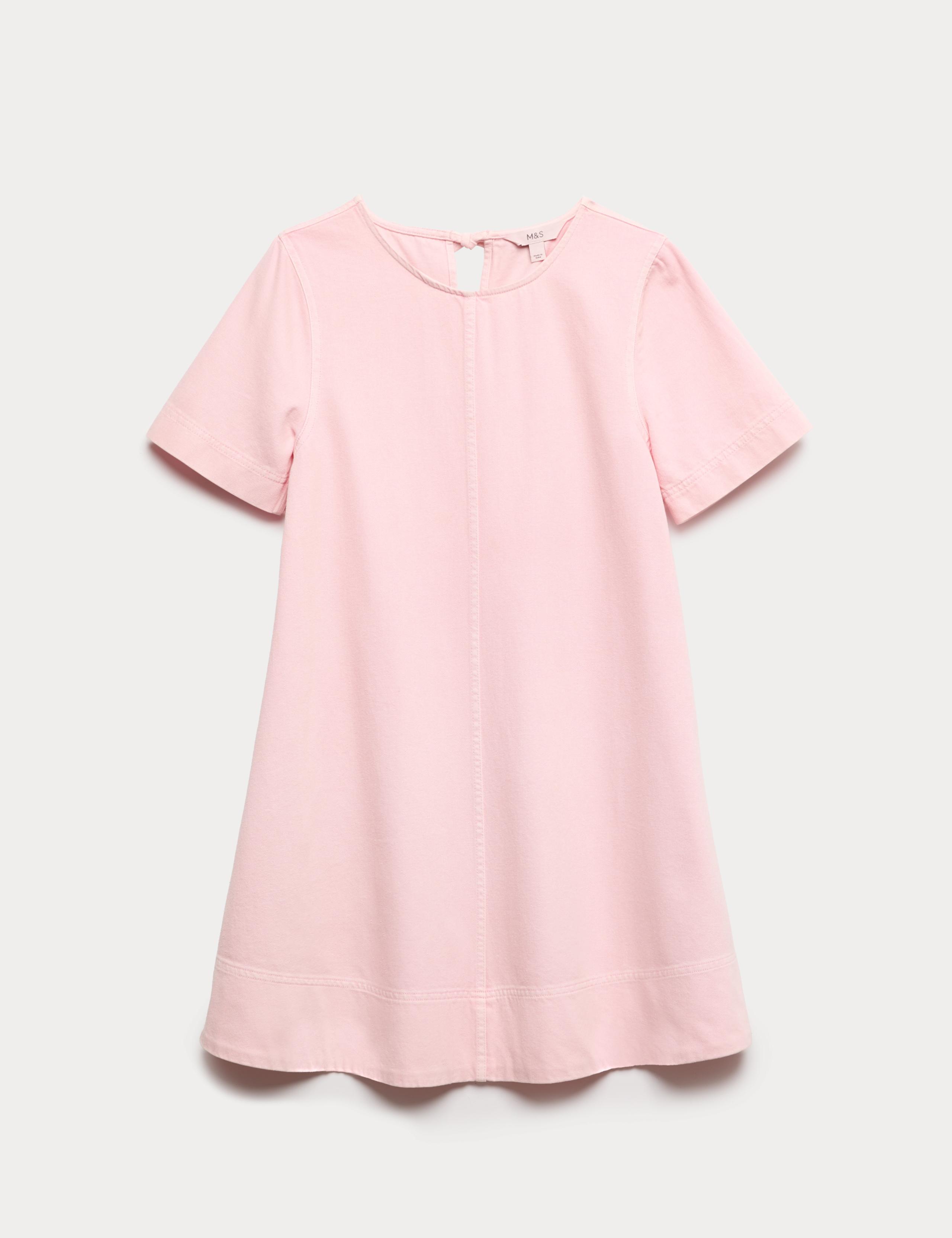 Pure Cotton Denim Mini T-Shirt Dress 2 of 6