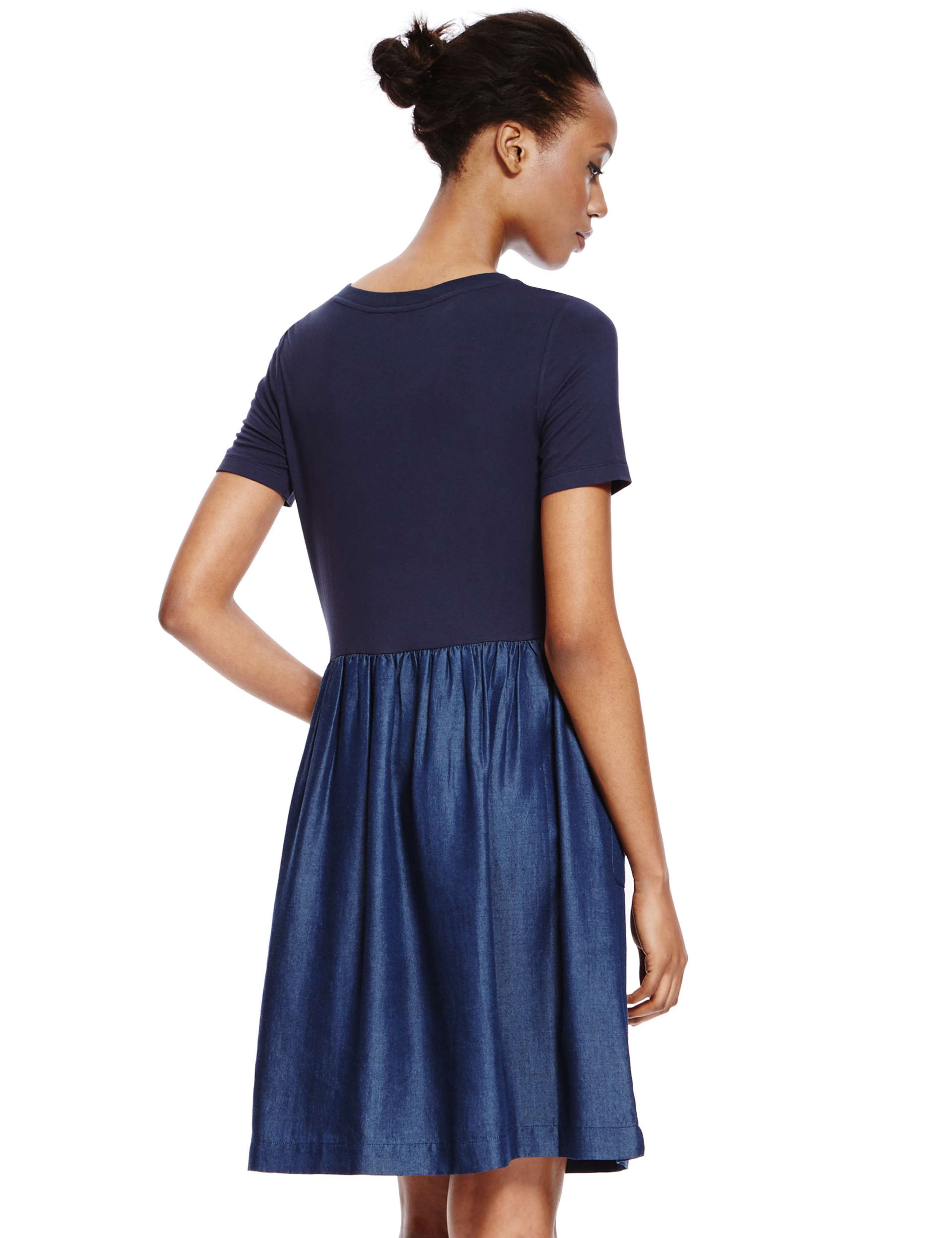 Front Pockets Drop Waist Dress 4 of 4