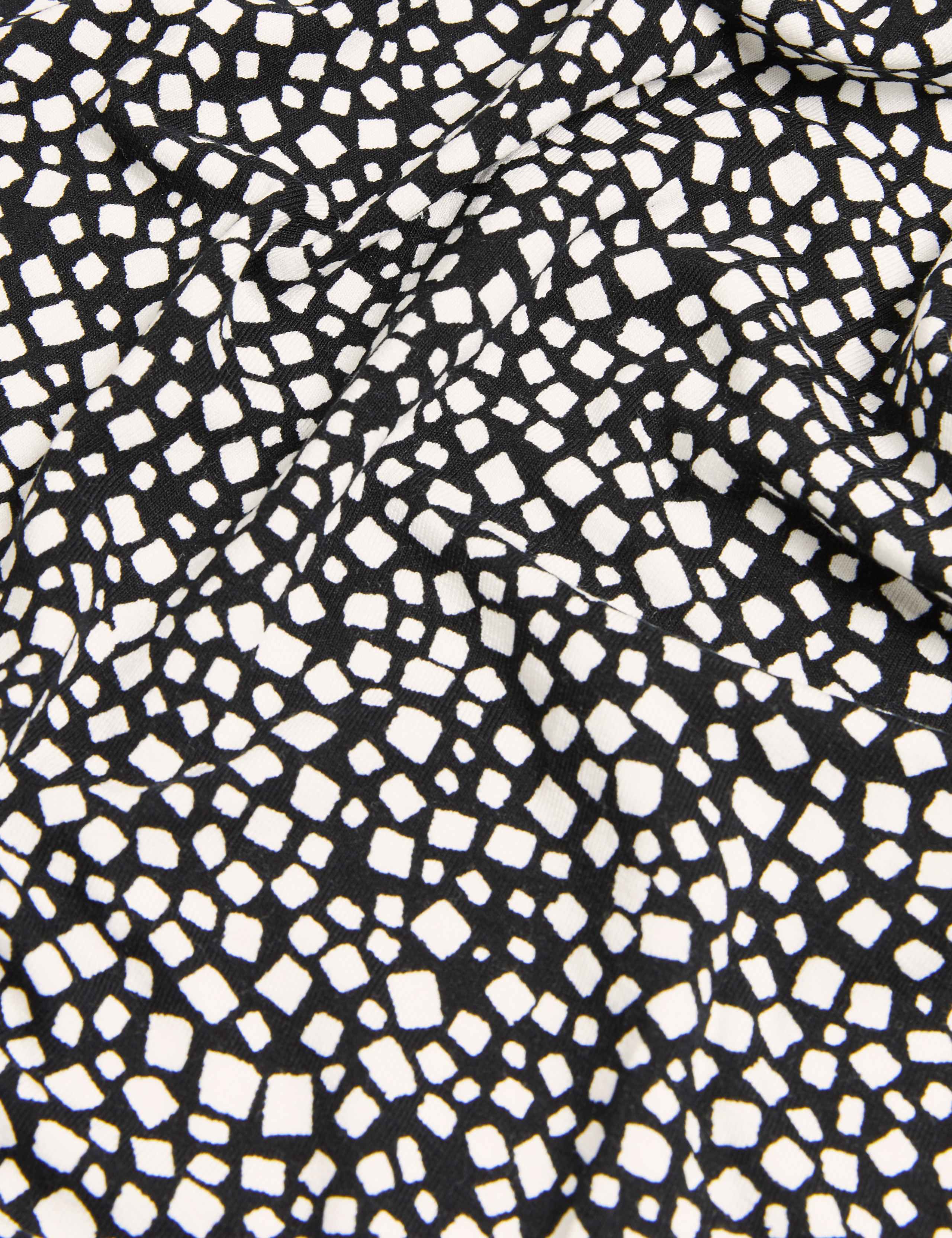 Jersey Printed Midi Skater Skirt 5 of 5