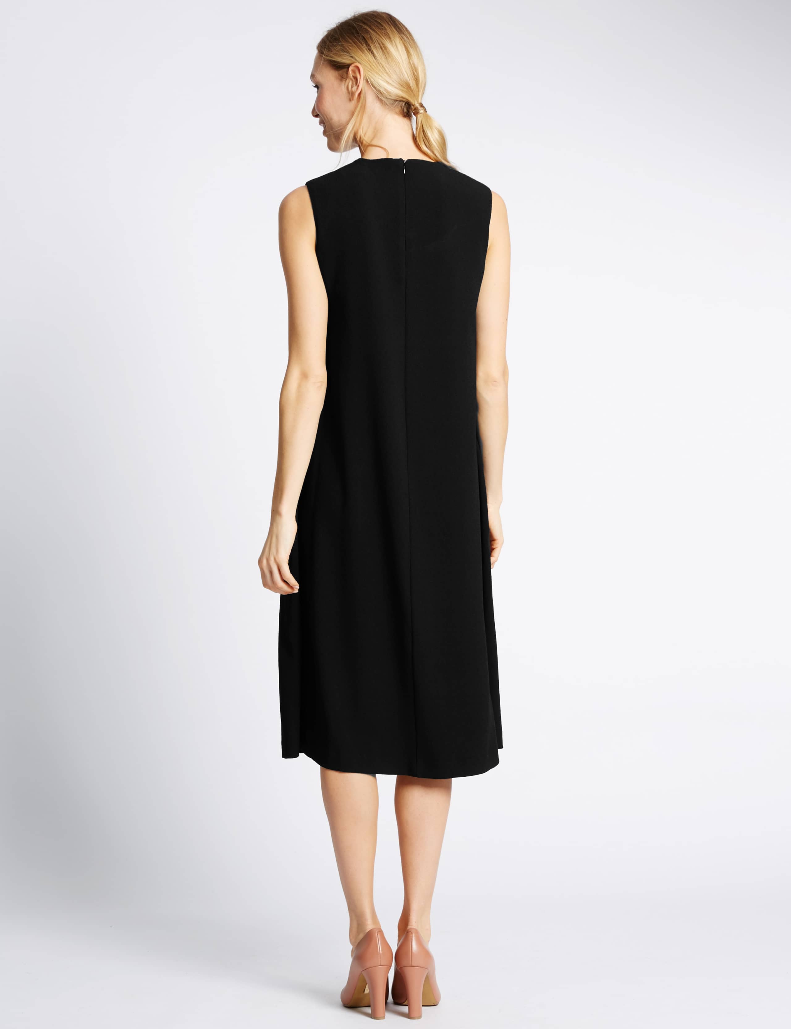 Split Front Sleeveless Shift Dress 3 of 4