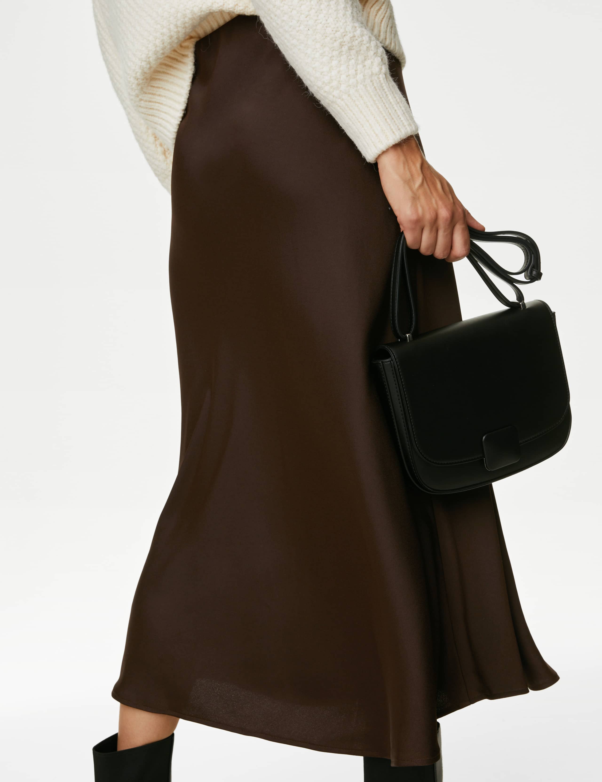 Satin Midaxi Slip Skirt 5 of 5