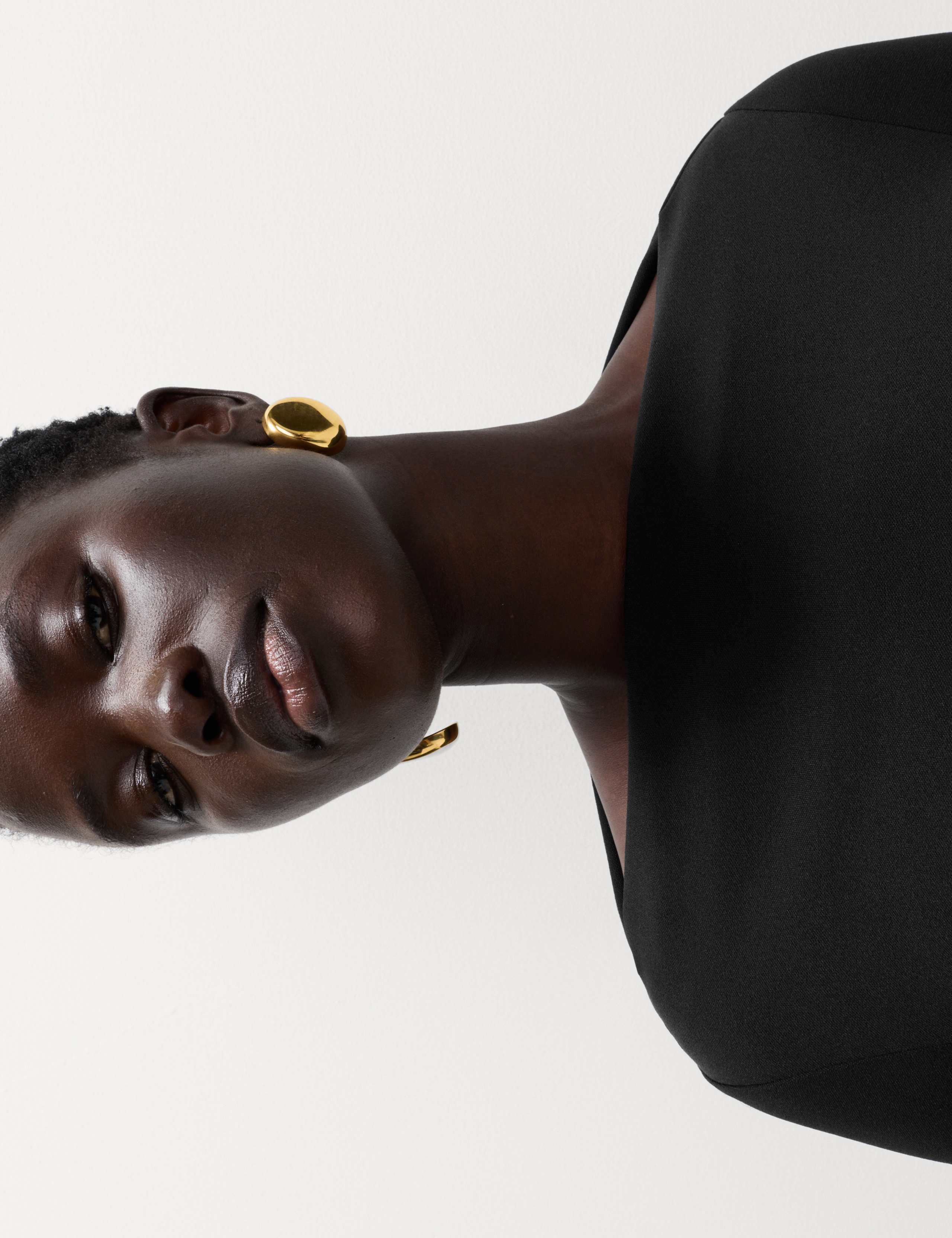 Bubble Hem Slash Neck Mini Dress 3 of 5