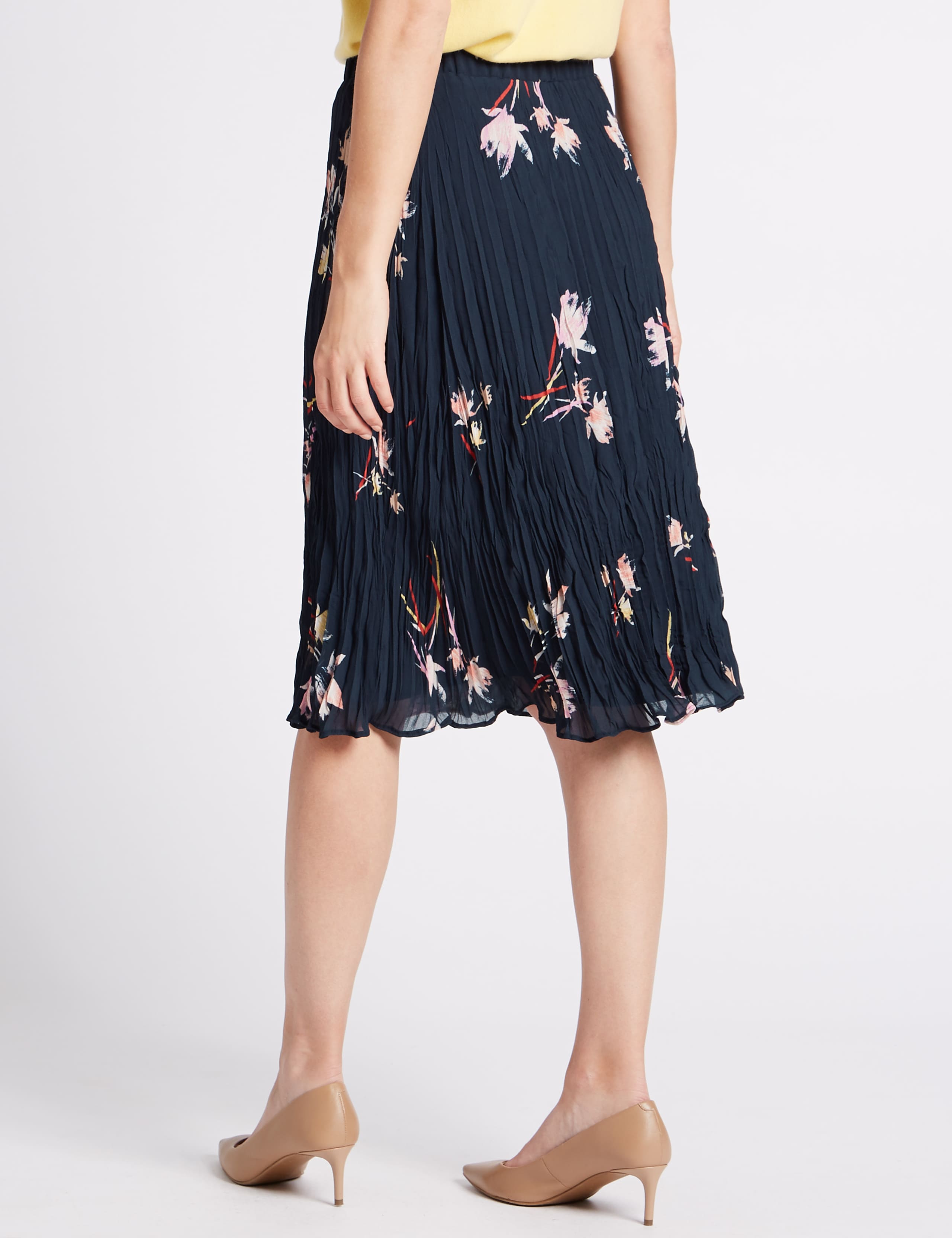 Floral Print Midi Skirt 4 of 5