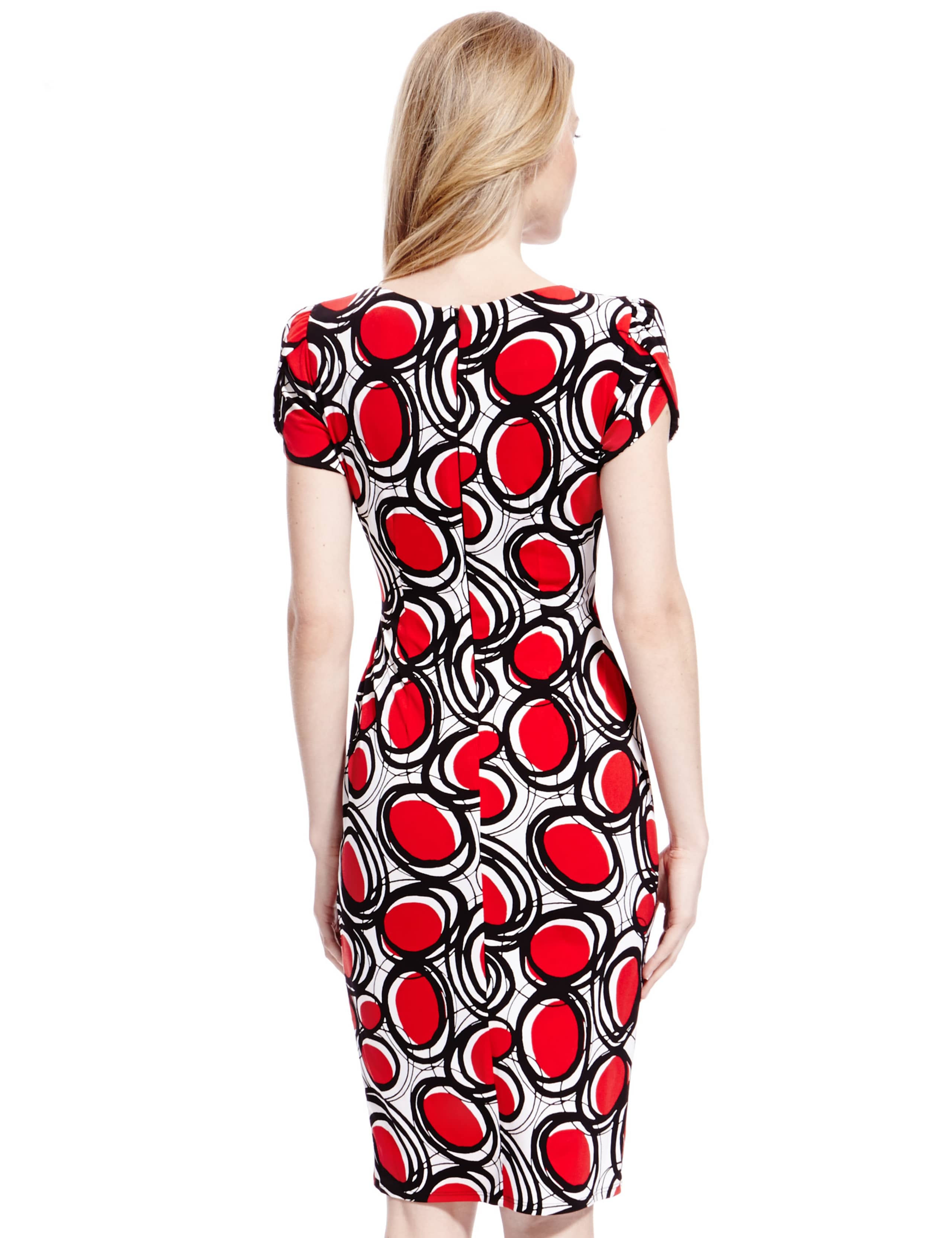 Drop A Dress Size Scratchy Spotted Shift Dress with Secret Support™ 4 of 4