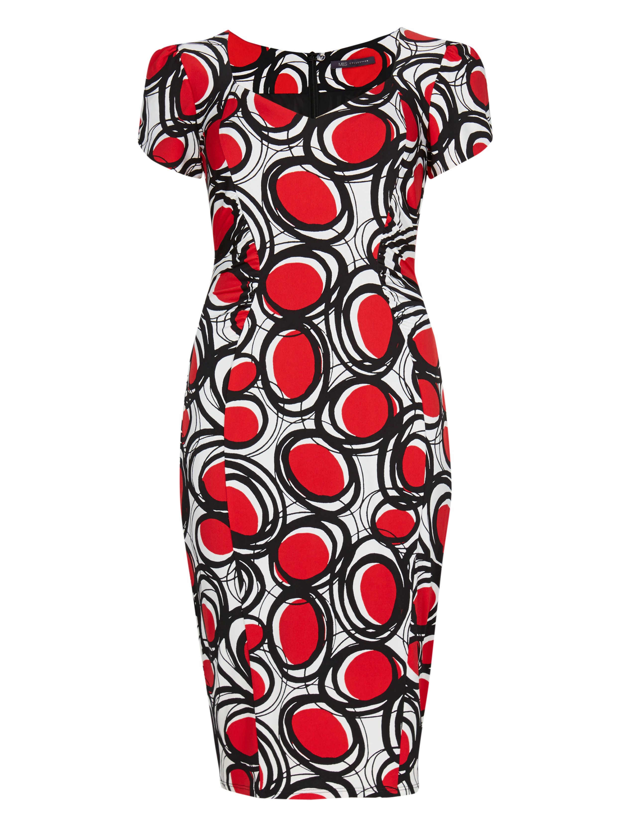 Drop A Dress Size Scratchy Spotted Shift Dress with Secret Support™ 2 of 4