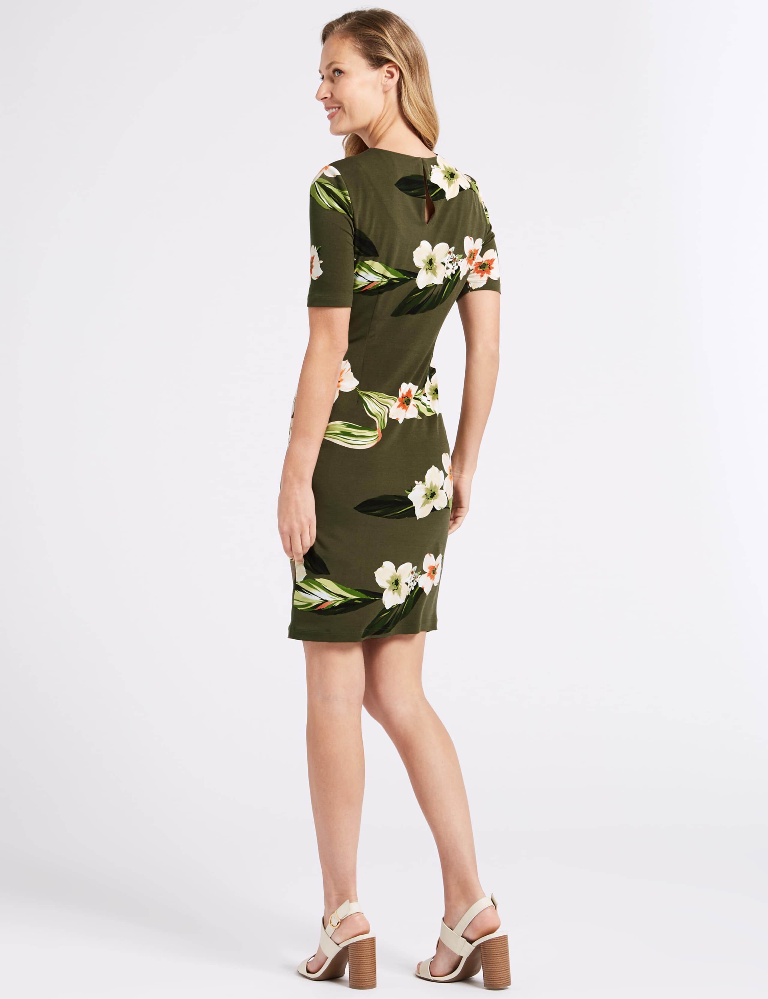 Floral Print Jersey Bodycon Dress 4 of 4