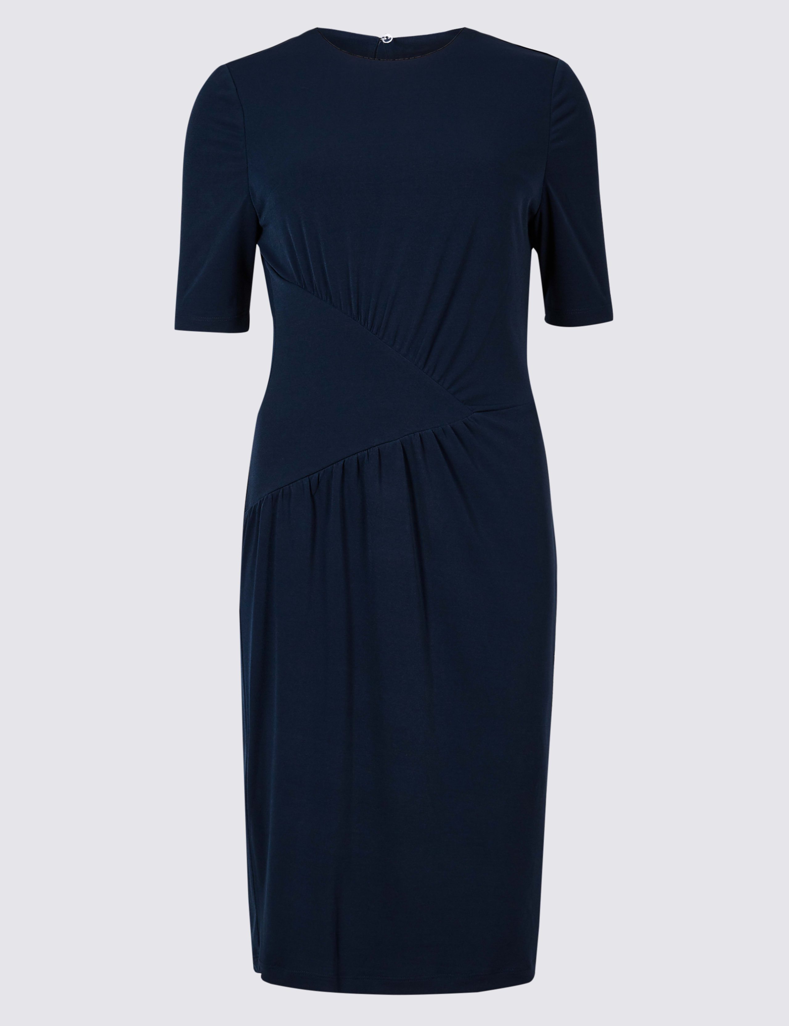 Drape Jersey Half Sleeve Bodycon Dress 2 of 4