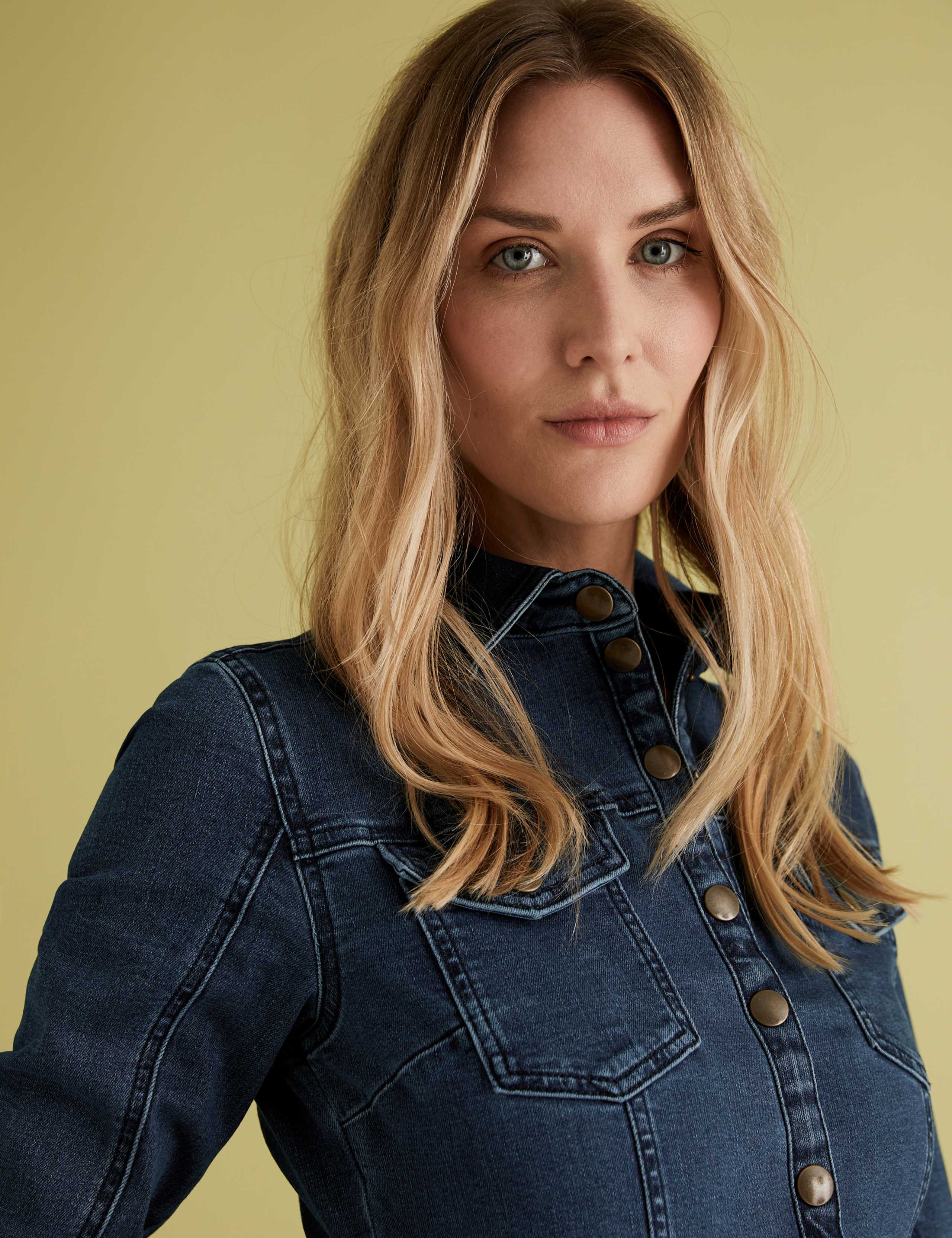 Denim Mini Shirt Dress 3 of 5
