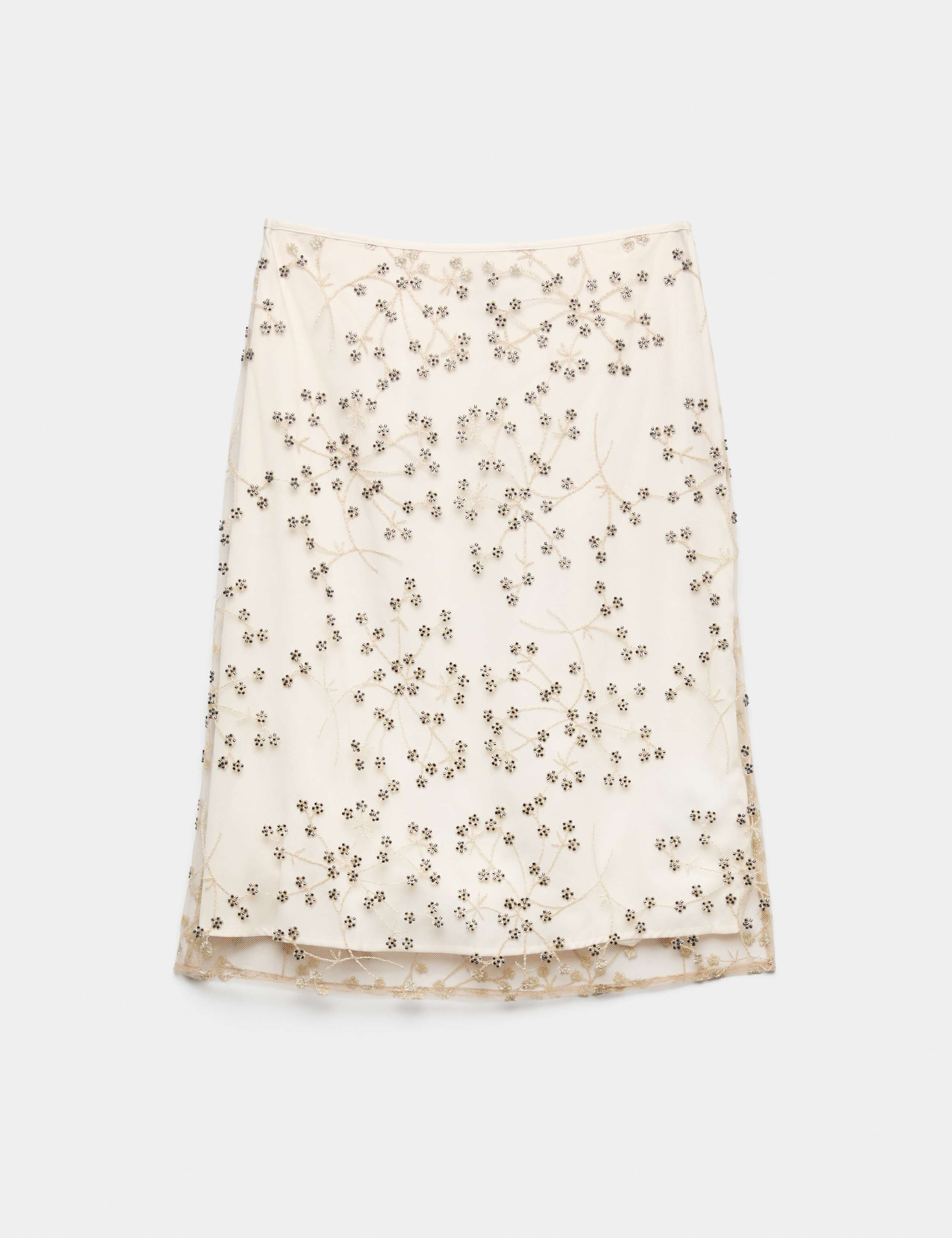 Embellished Knee Length Skirt 2 of 6