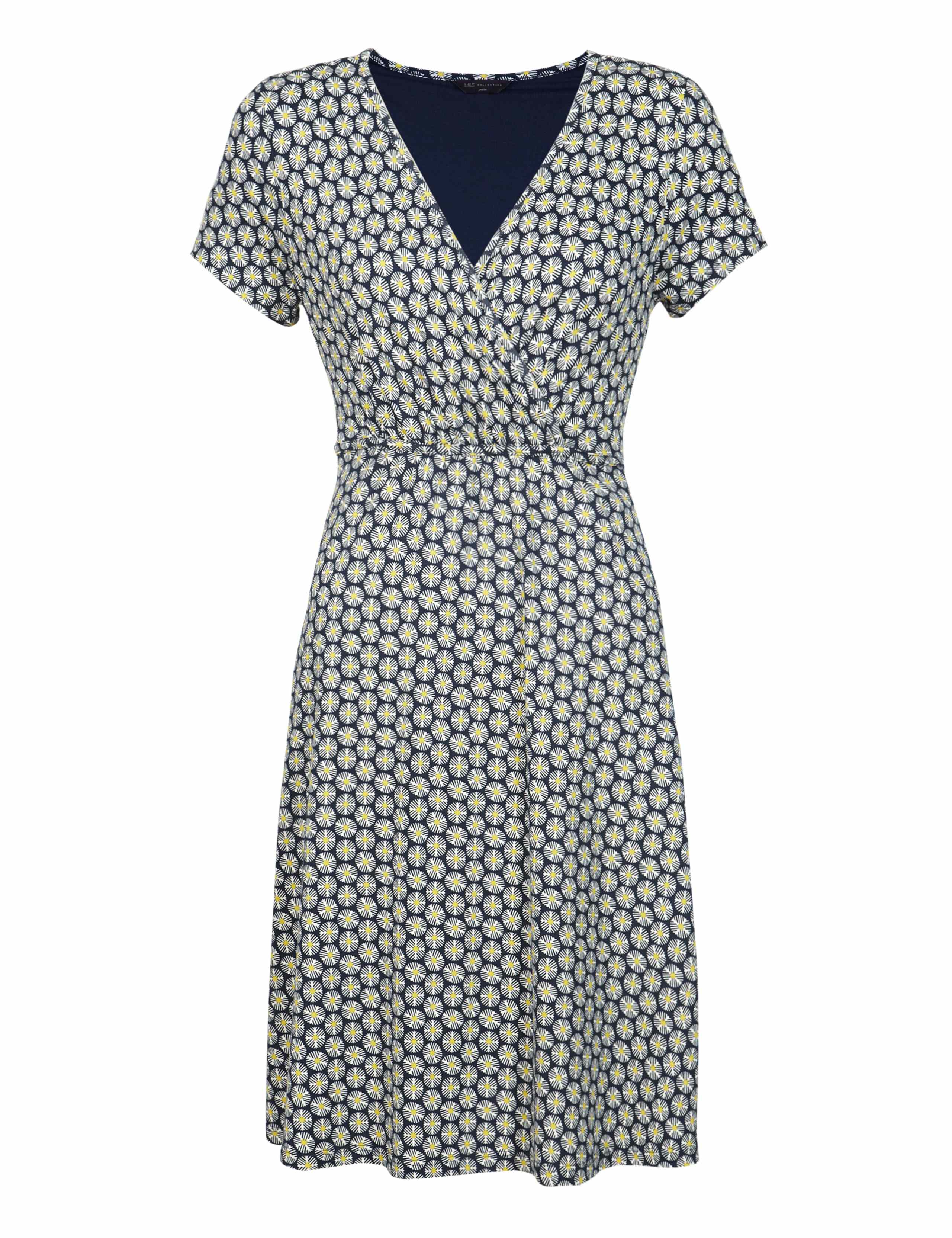 PETITE Geometric Print Wrap Dress 4 of 5