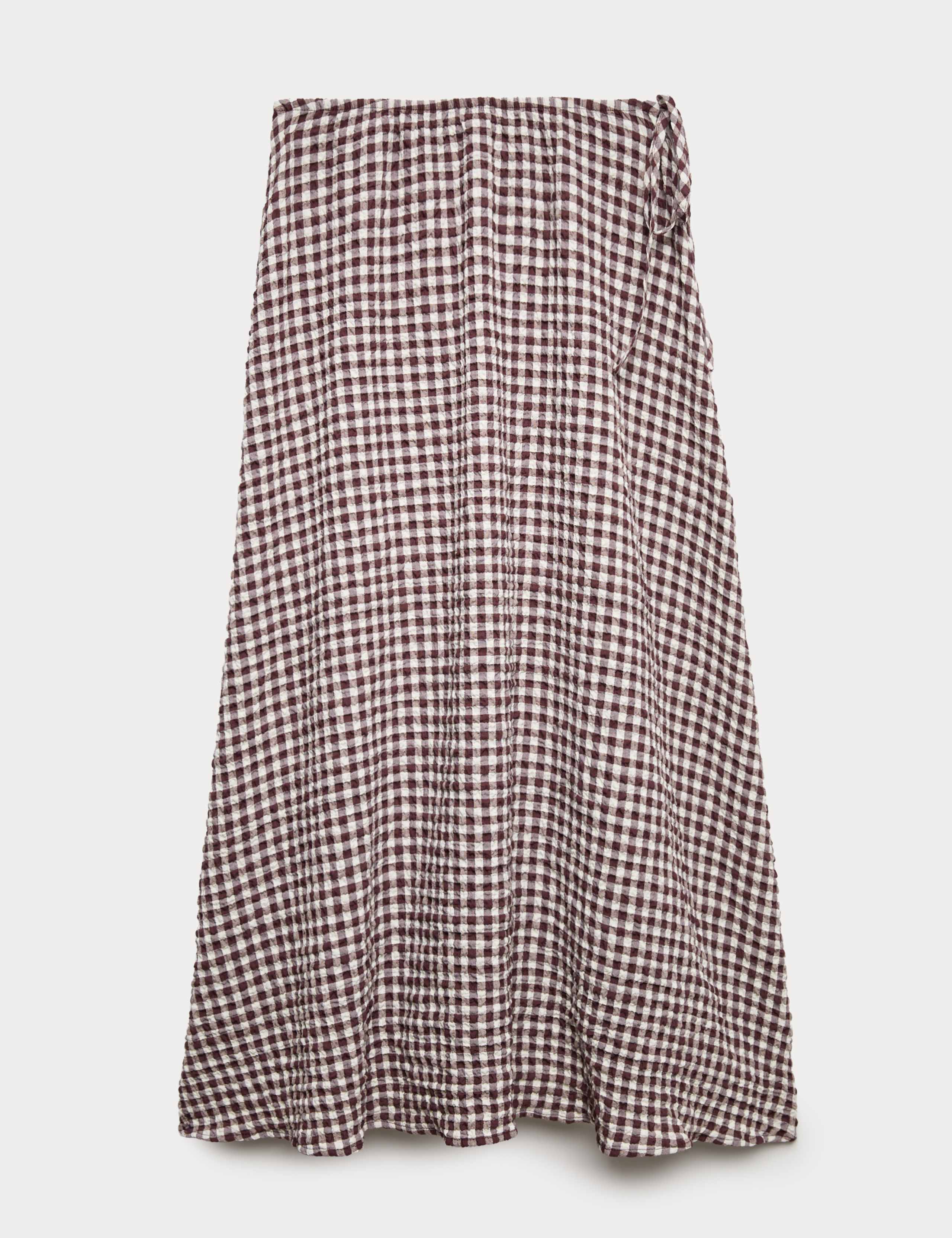 Cotton Rich Gingham Midaxi Circle Skirt 2 of 5