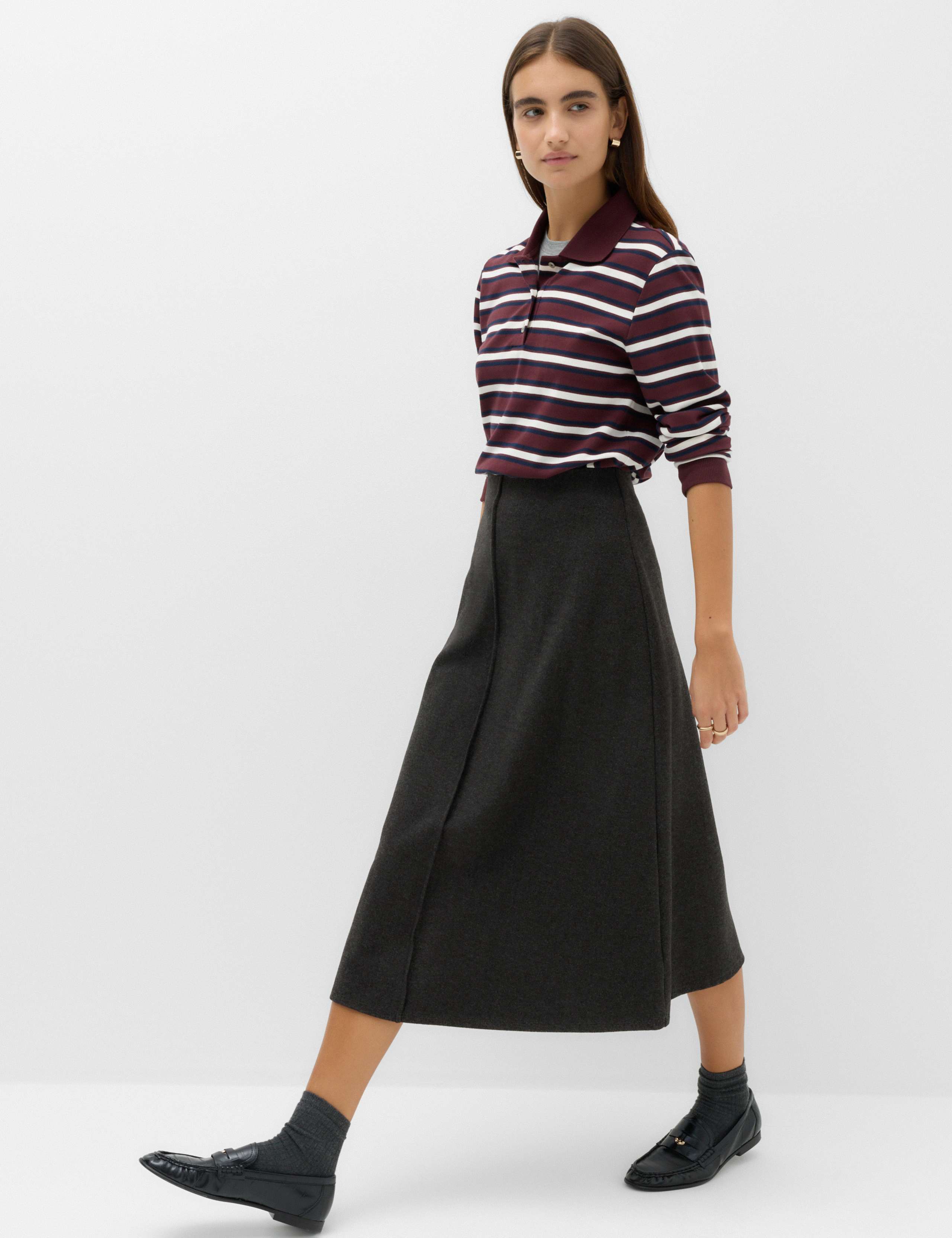 Jersey Midi Circle Skirt 6 of 6