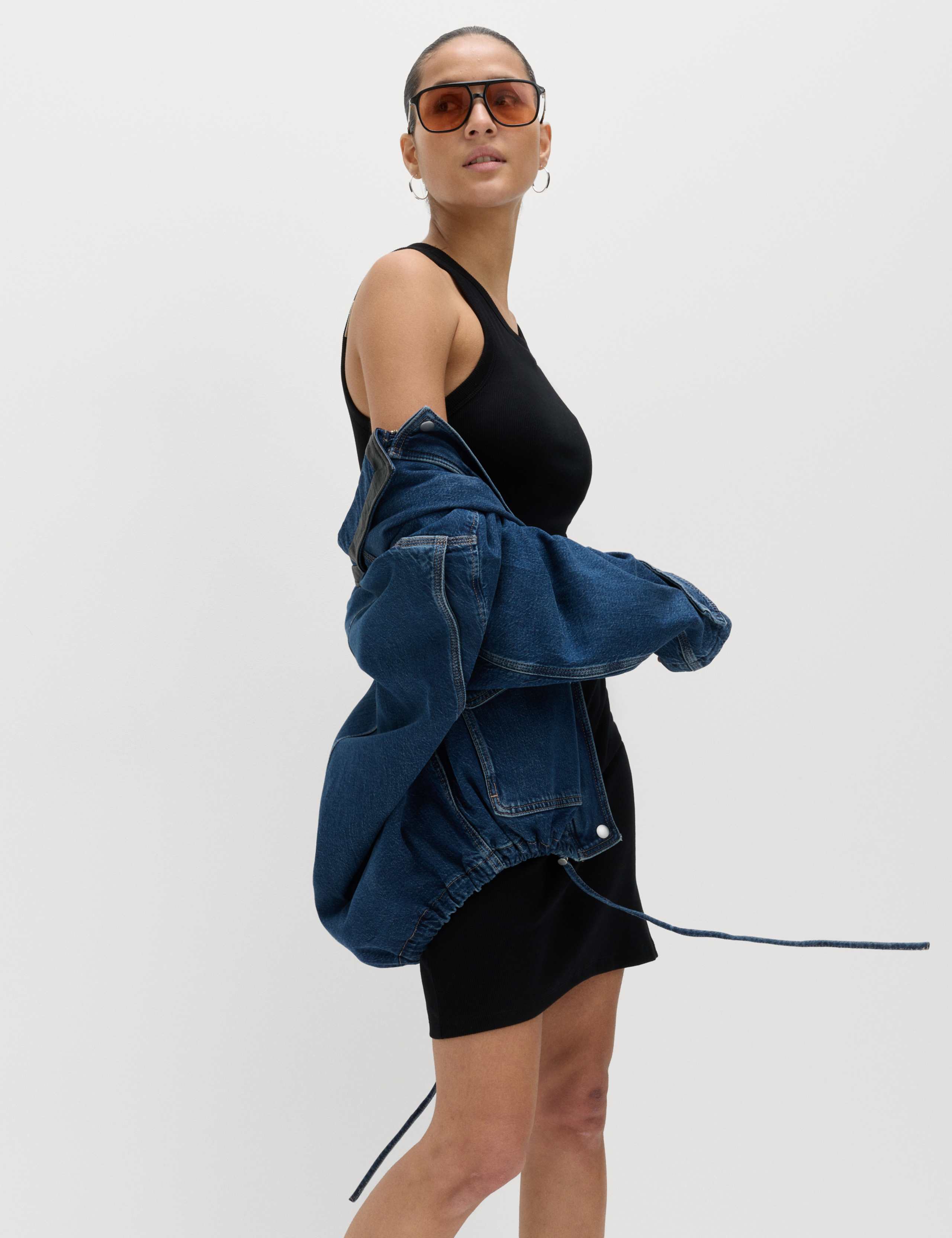 Cotton Rich Ribbed Mini Bodycon Dress 5 of 7