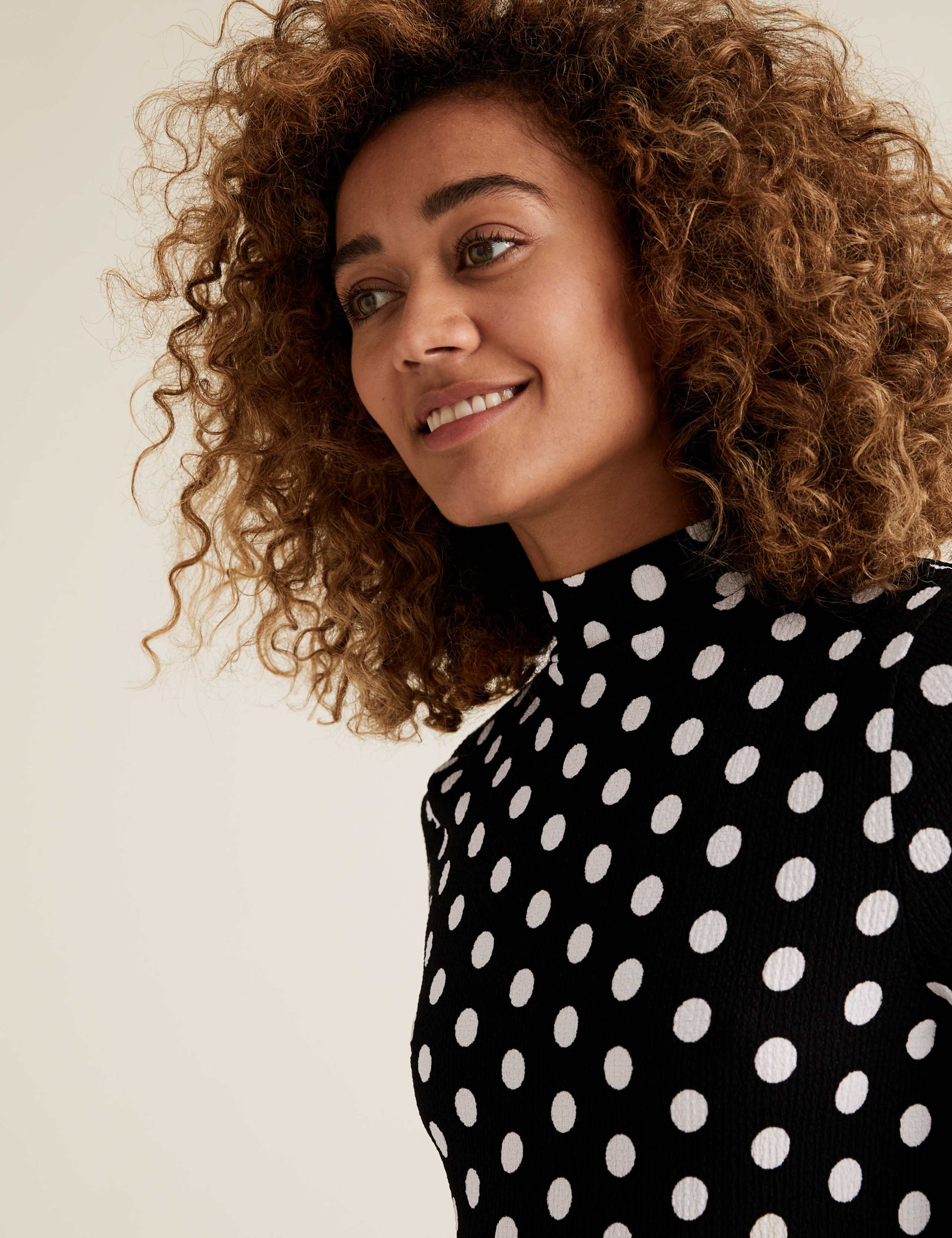 Jersey Polka Dot Mini Tiered Dress 5 of 5