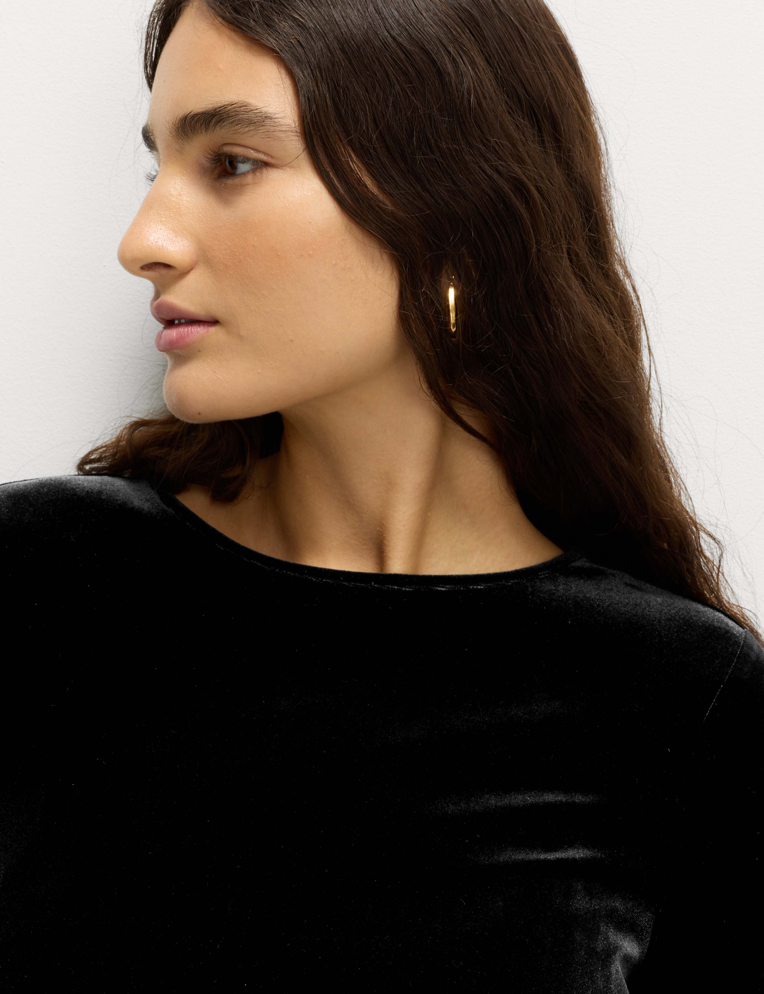 Velvet Mini Skater Dress 4 of 5