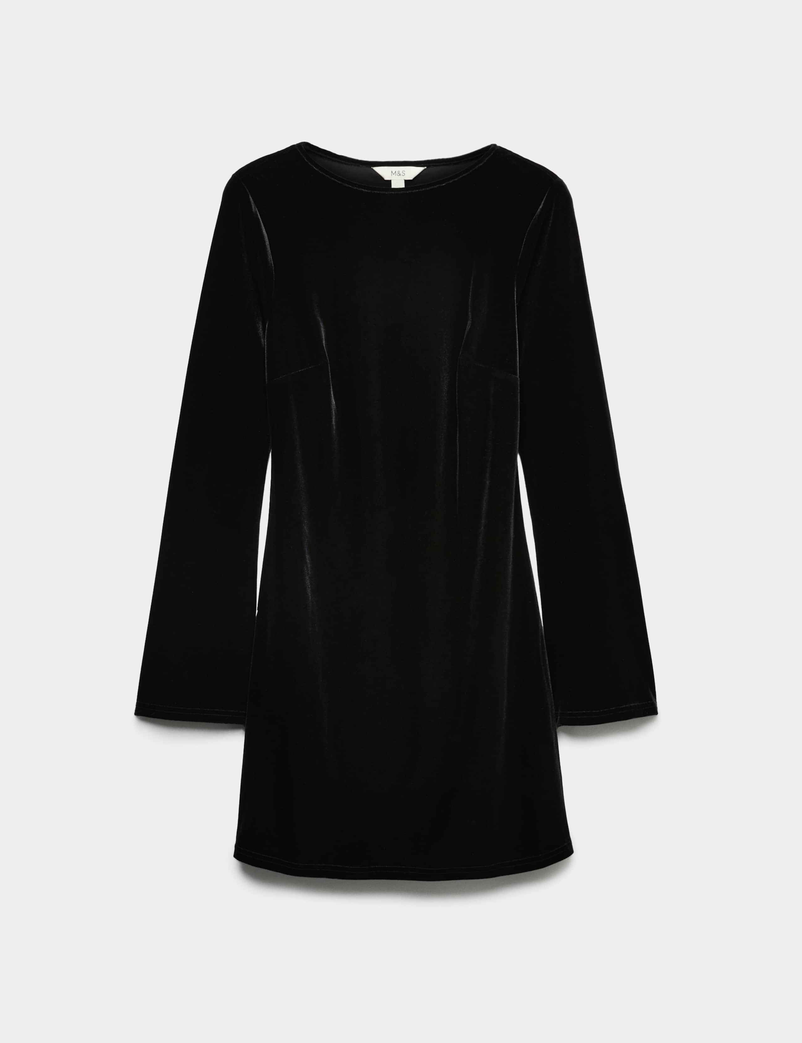 Velvet Mini Skater Dress 2 of 5