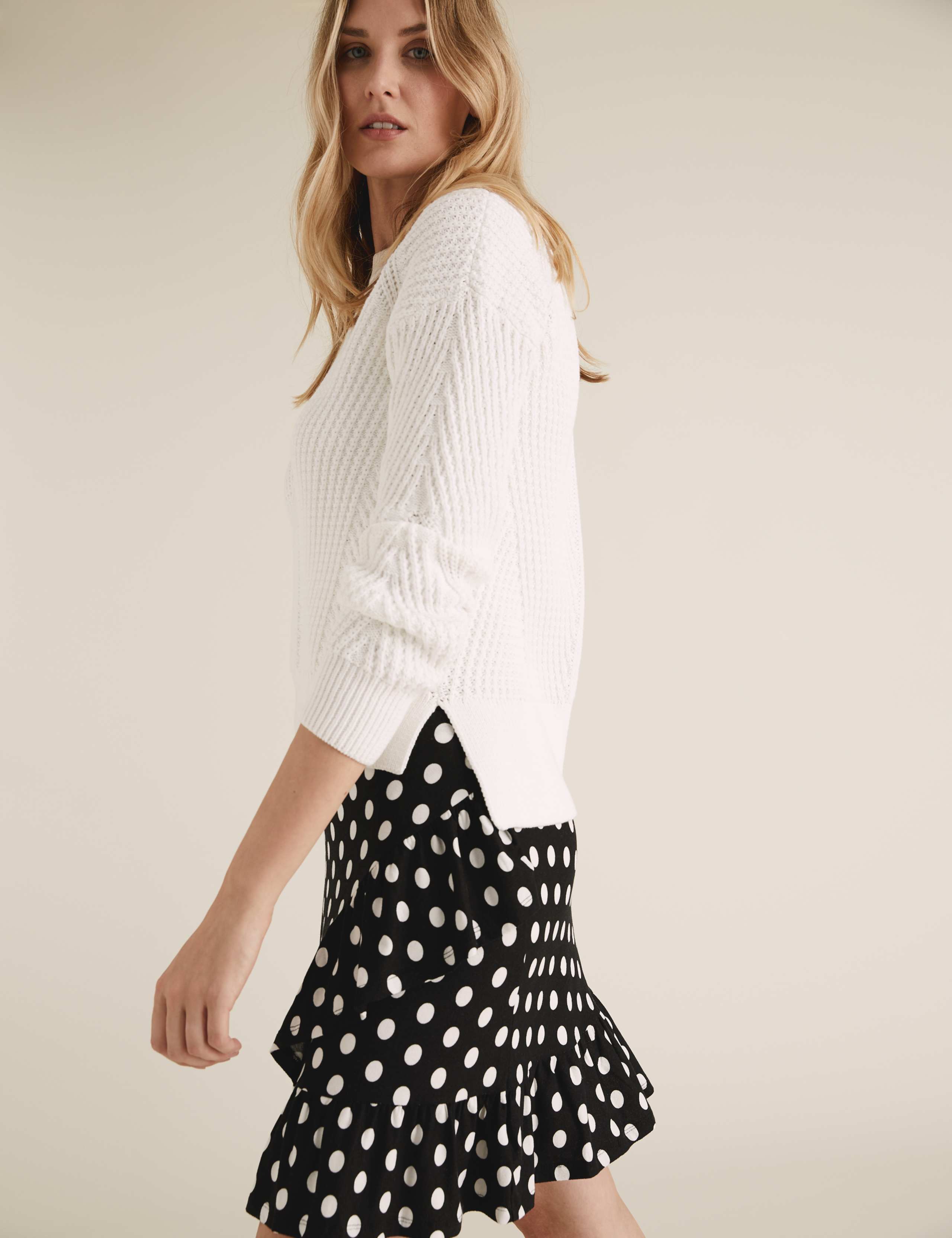 【HI FI FNK】(W) Dot Frill Wrap Skirt GANT DOT PRINT FRILL SKIRT - Wrap skirt - evening blue/dark