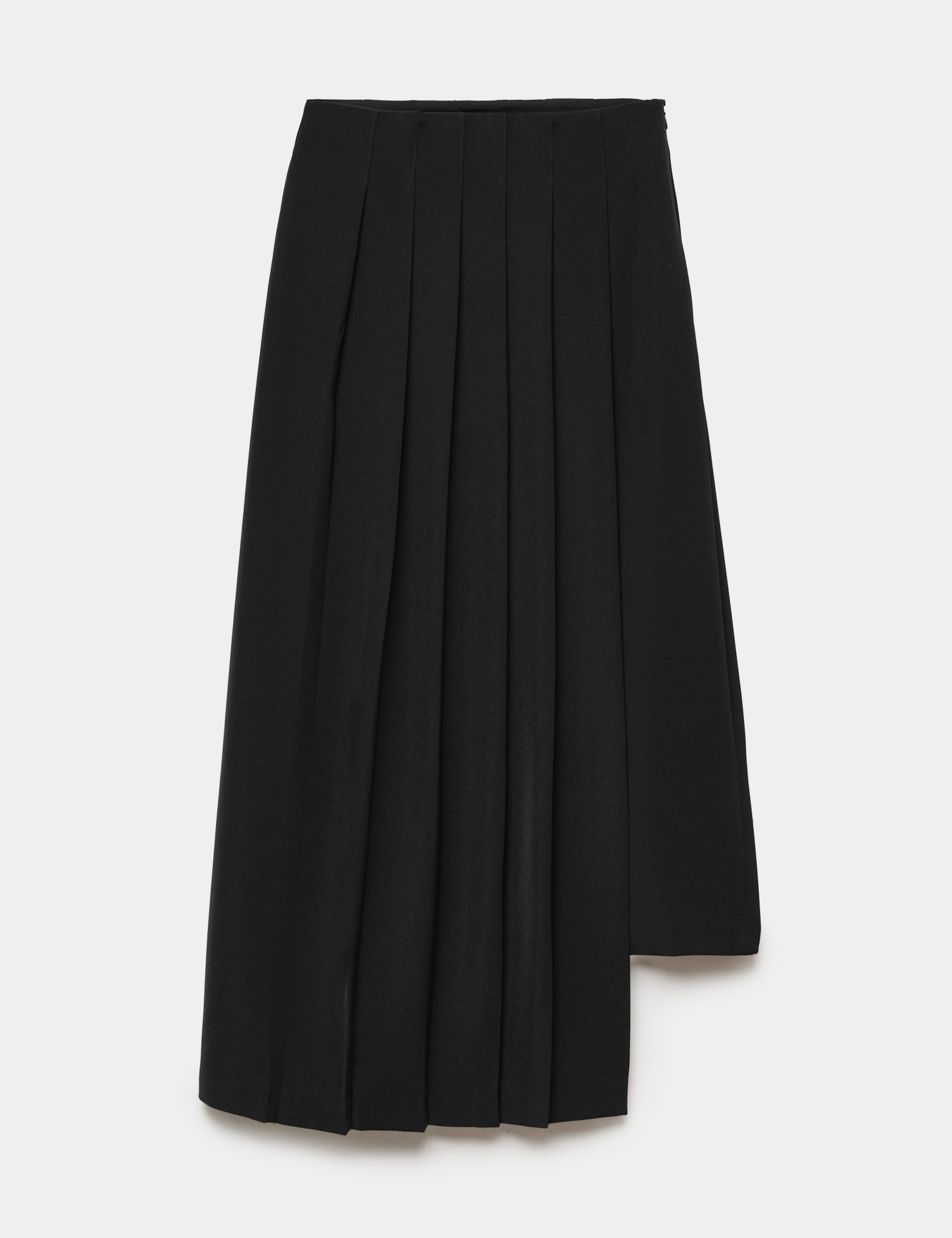 Pleated Asymmetric Midi Skirt 2 of 5
