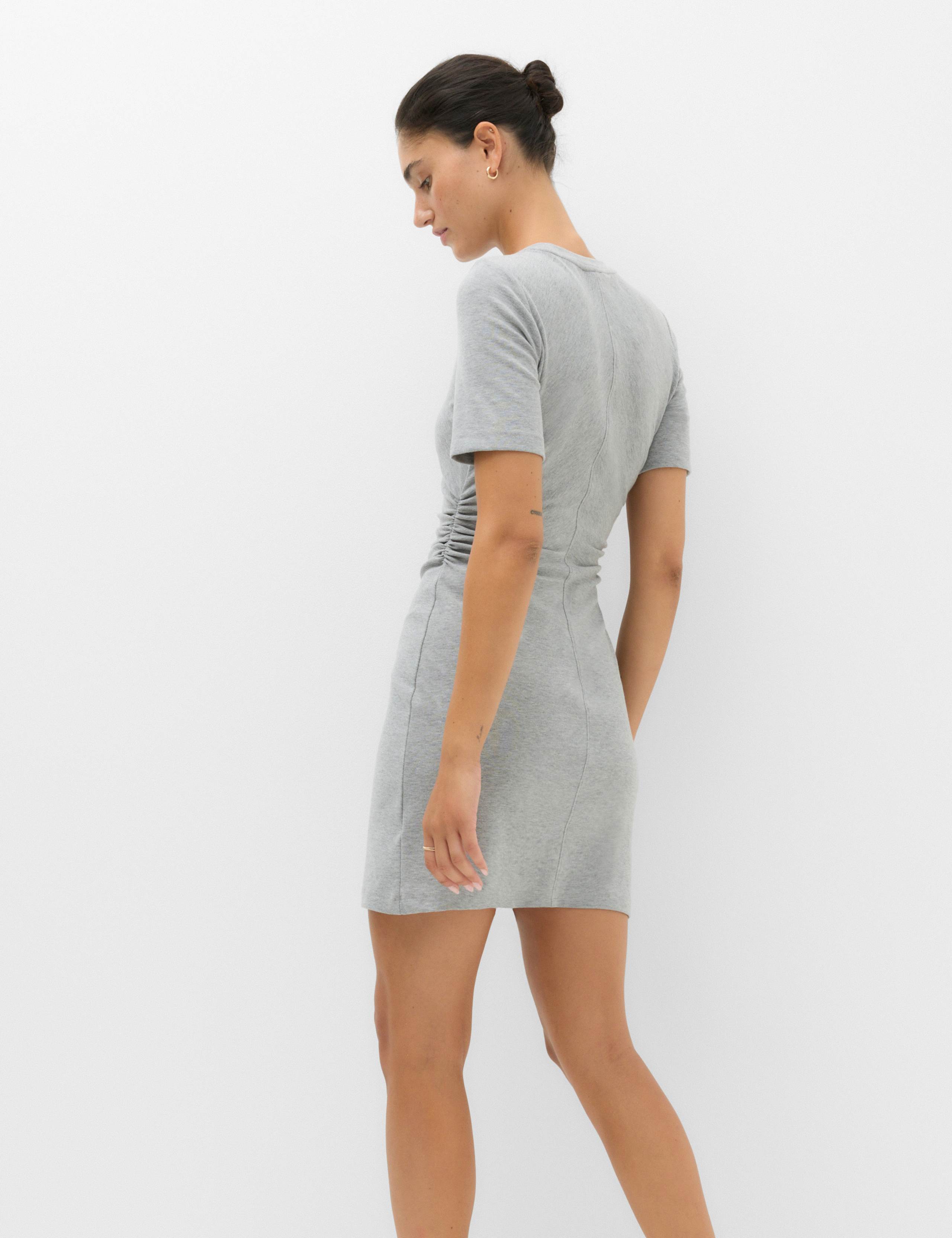 Jersey Ruched Mini T-Shirt Dress 6 of 6