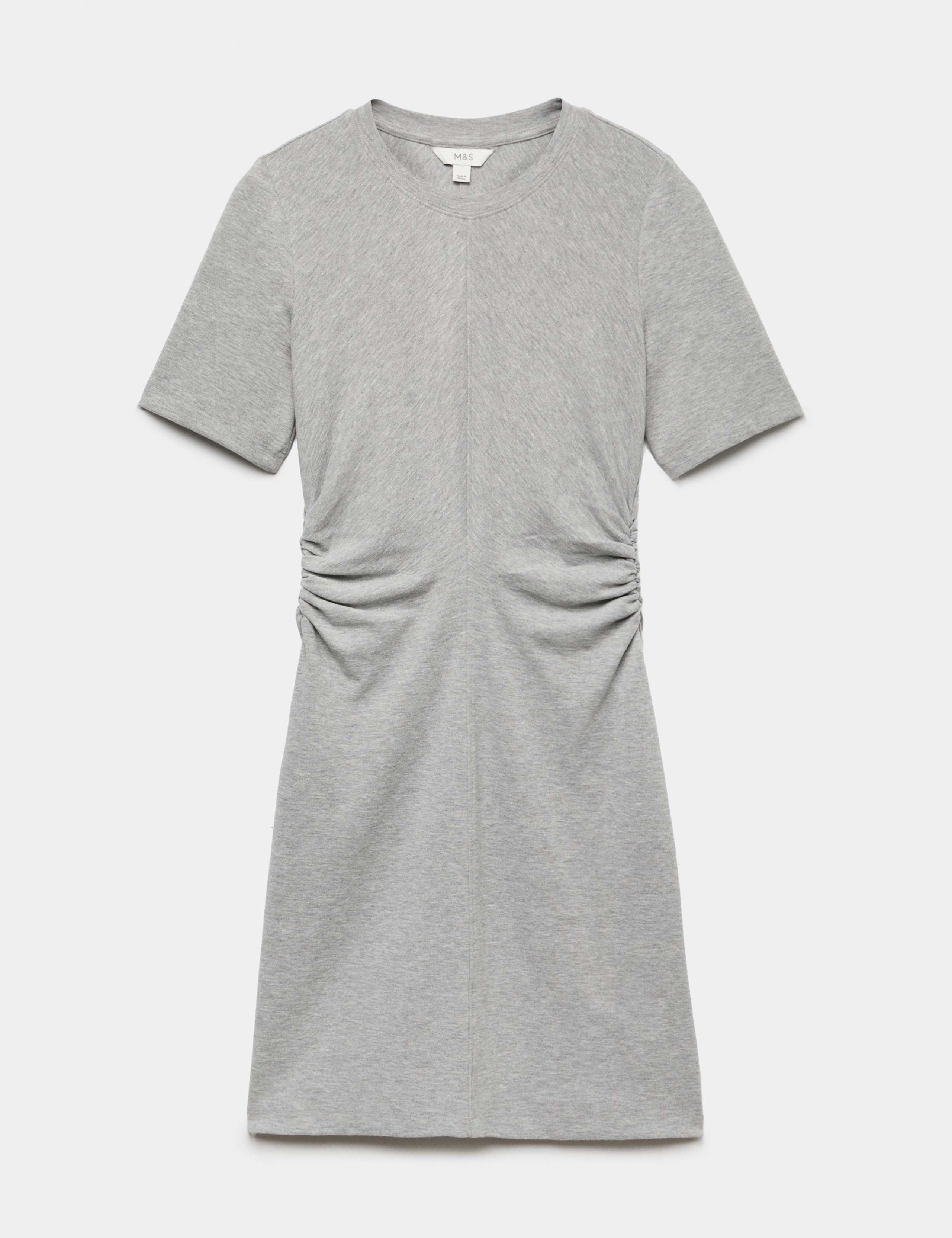 Jersey Ruched Mini T-Shirt Dress 2 of 5