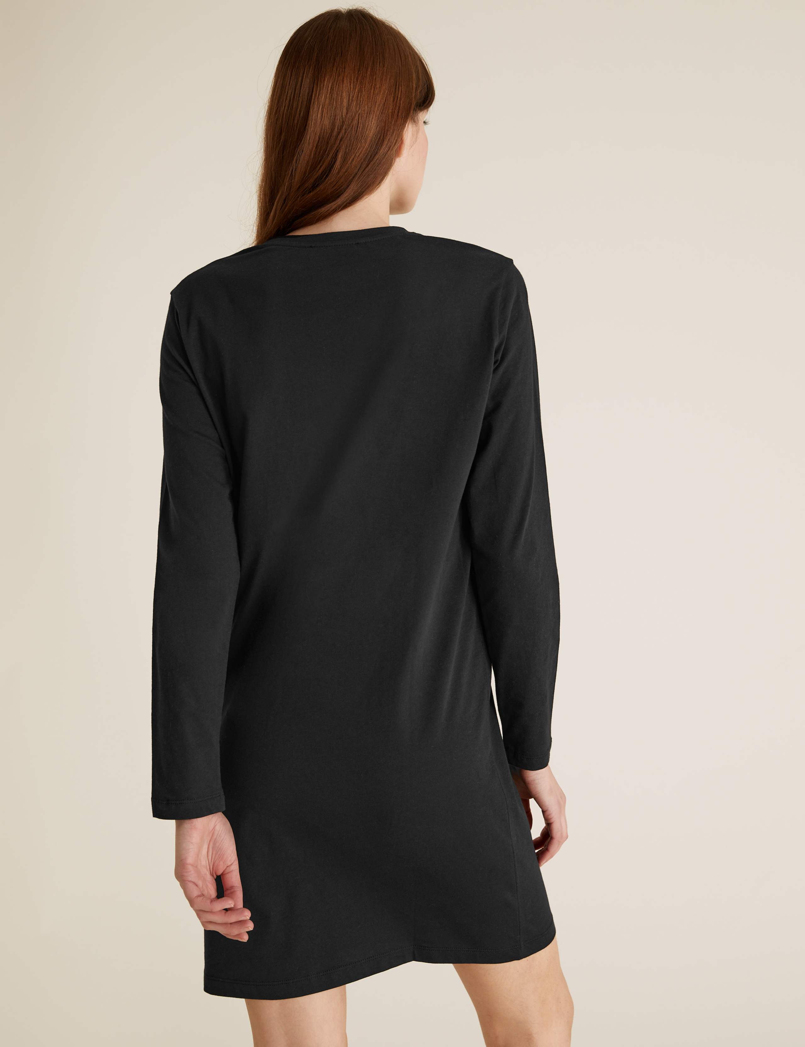 Pure Cotton Mini T-Shirt Dress 4 of 4