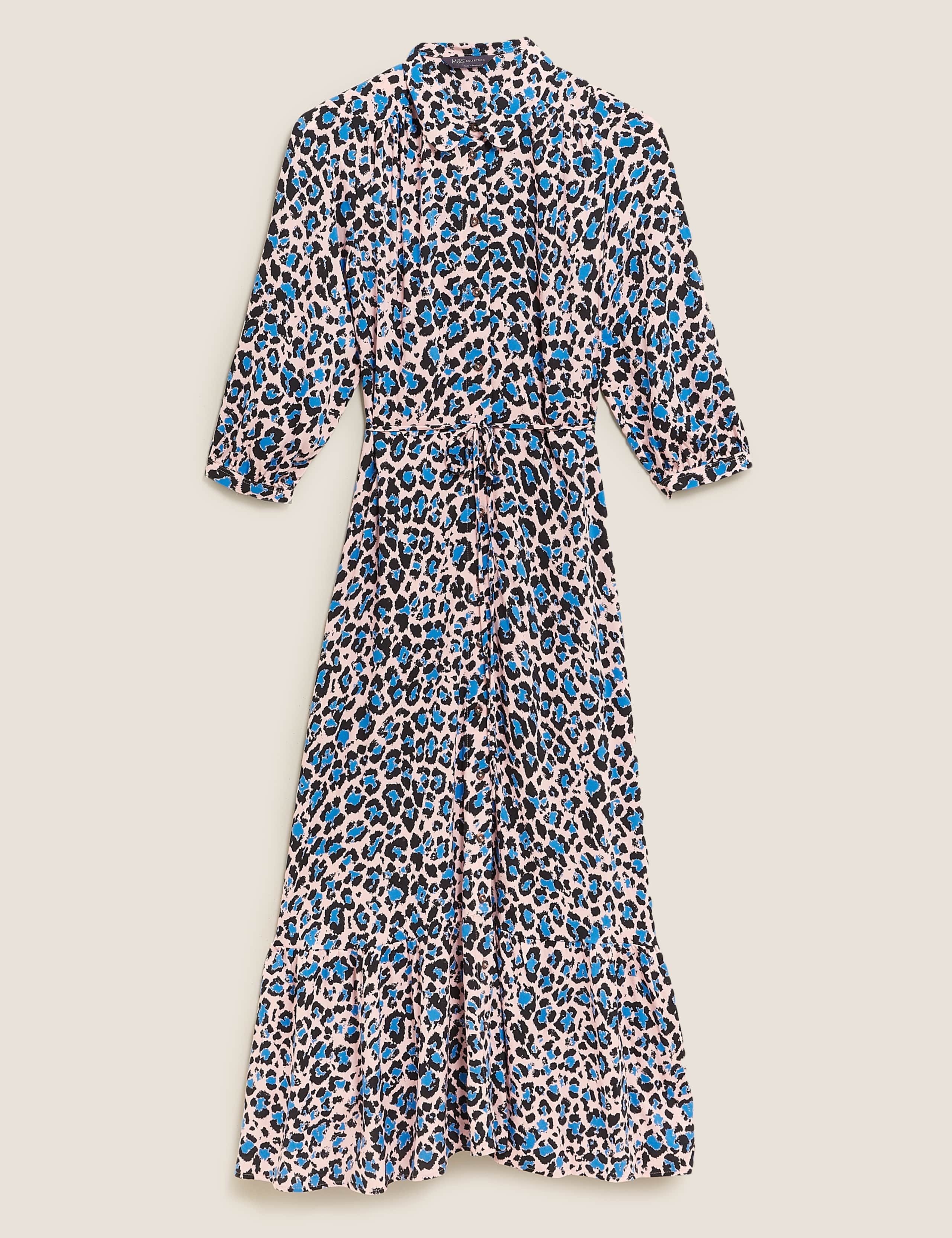 Animal Print Midaxi Shirt Dress 2 of 6